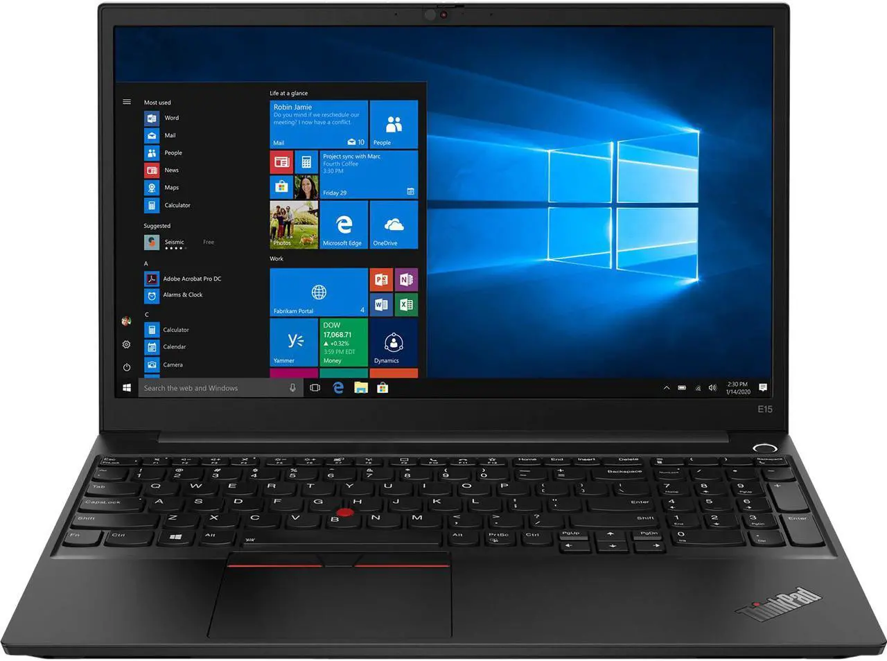 Main image of Lenovo ThinkPad E15 Gen 2 Home and Business Laptop Black (AMD Ryzen 5 4500U 6-Core, 8GB RAM, 256GB SSD, 15.6" Full HD (1920x1080), AMD Radeon Graphics, Wifi, Bluetooth, Webcam, 1xHDMI, Win 10 Pro)