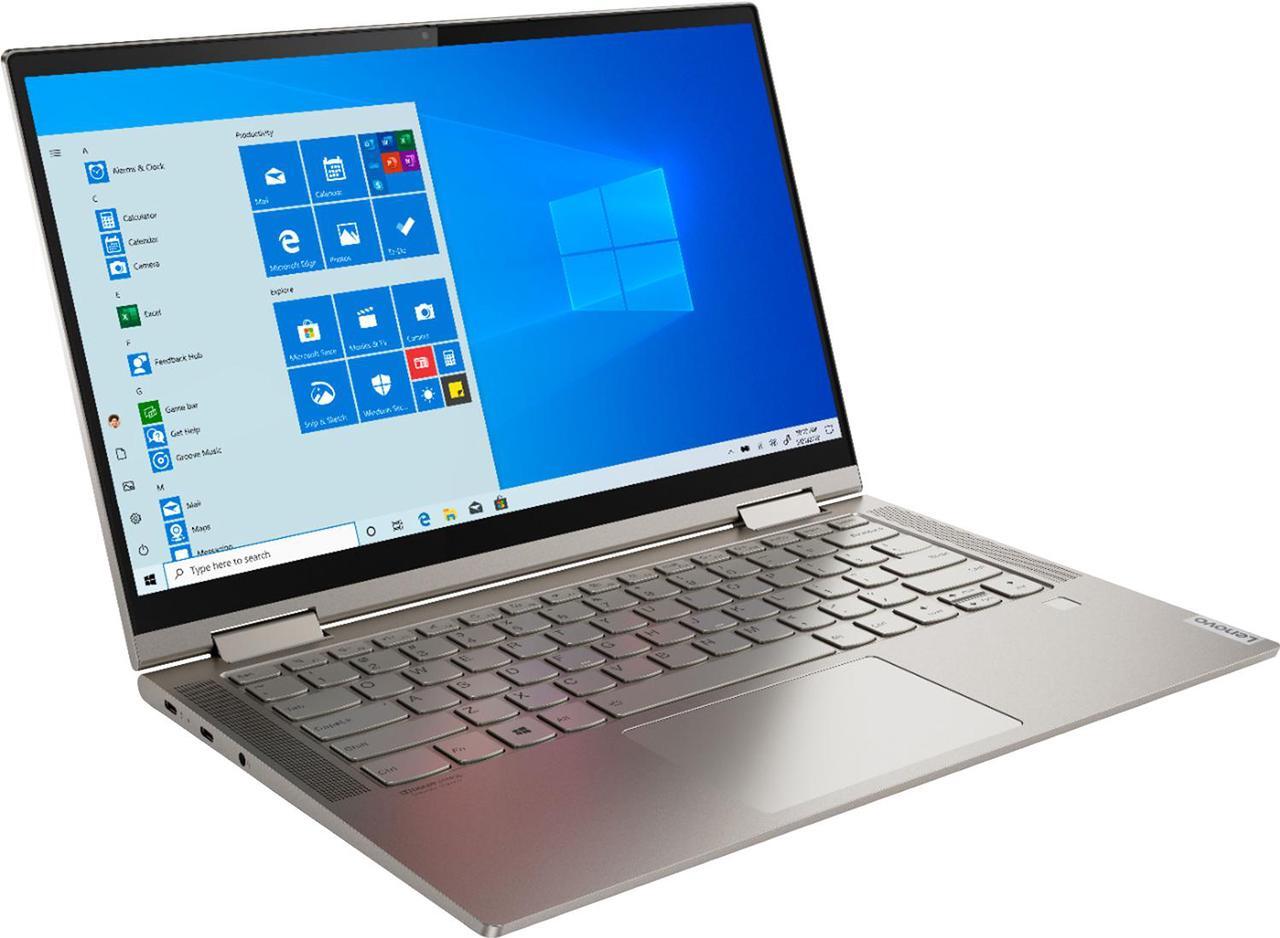 Alt view image 3 of 12 - Lenovo Yoga C740-14IML Home and Business Laptop (Intel i5-10210U 4-Core, 8GB RAM, 512GB m.2 SATA SSD, 14.0" Touch  Full HD (1920x1080), Intel UHD Graphics, Fingerprint, Wifi, Bluetooth, Win 10 Home)