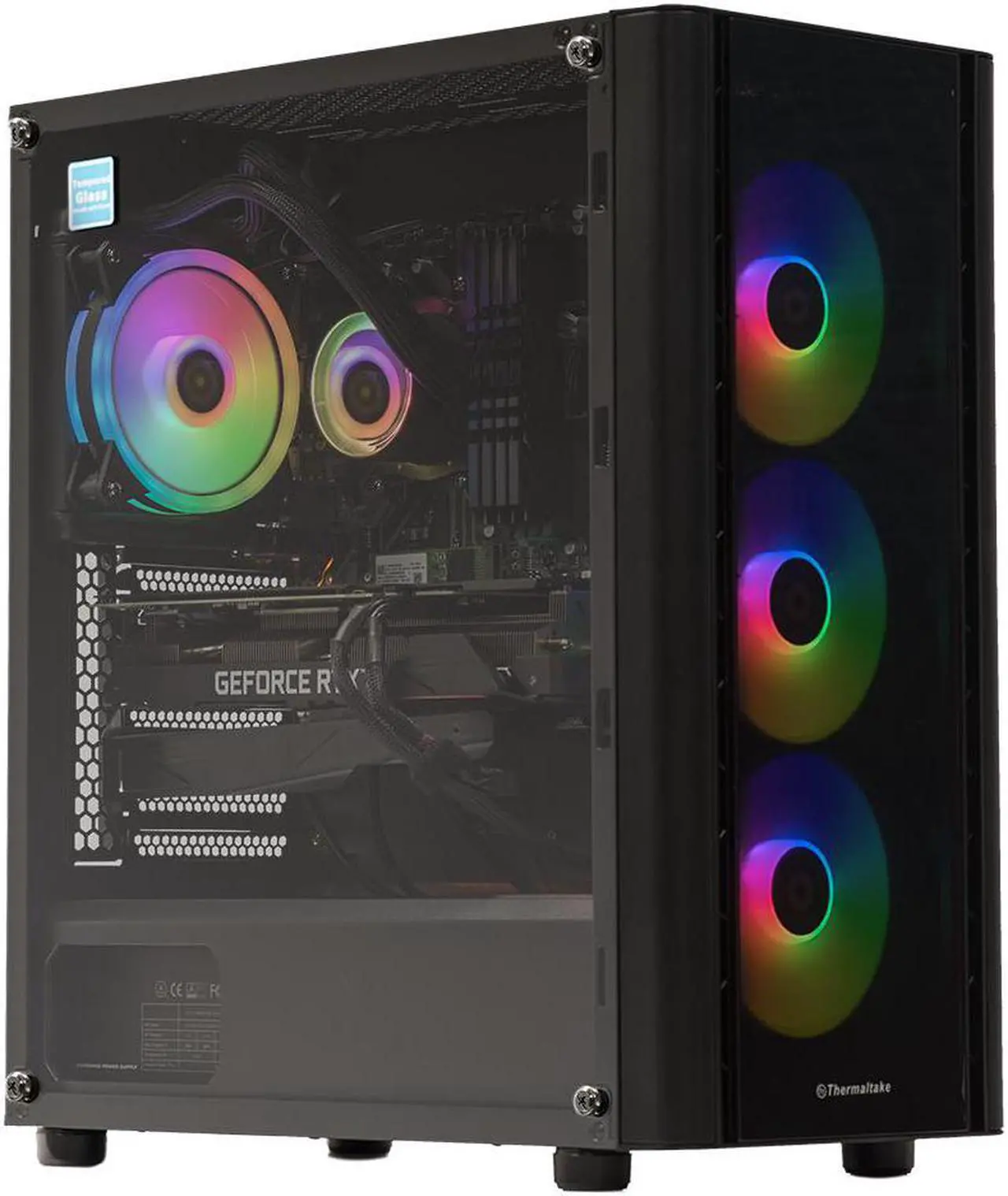 Main image of Velztorm Archux CTO Gaming Desktop PC Black (AMD Ryzen 7-5700X 8-Core, 64GB RAM, 4TB SATA SSD, GeForce RTX 3090 24GB, 120mm AIO, RGB Fans, 750W PSU, Win 10 Pro) VELZ0001