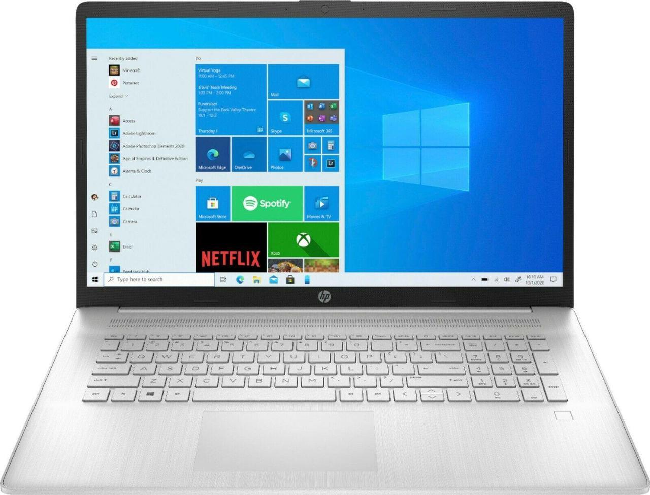 HP cp0013dx Home & Business Laptop (AMD Ryzen 5 5500U 6-Core, 8GB RAM, 256GB SSD, 17.3" Full HD (1920x1080), AMD Radeon, Fingerprint, Wifi, Bluetooth, Webcam, 1xUSB 3.2, 1xHDMI, Win 10 Home)