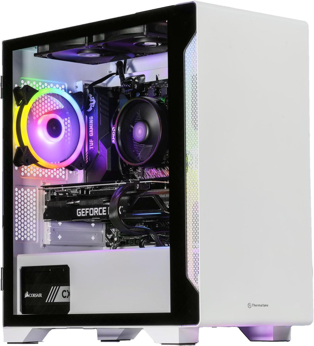 Main image of Velztorm Nix Custom Built Gaming Desktop PC Snow White (AMD Ryzen 5 5600X 6-Core, 64GB RAM, 256GB m.2 SATA SSD + 2TB HDD (3.5), NVIDIA GeForce GTX 1050Ti, 1xUSB 3.2, 3xUSB 3.0, 1xHDMI, Win 10 Home)