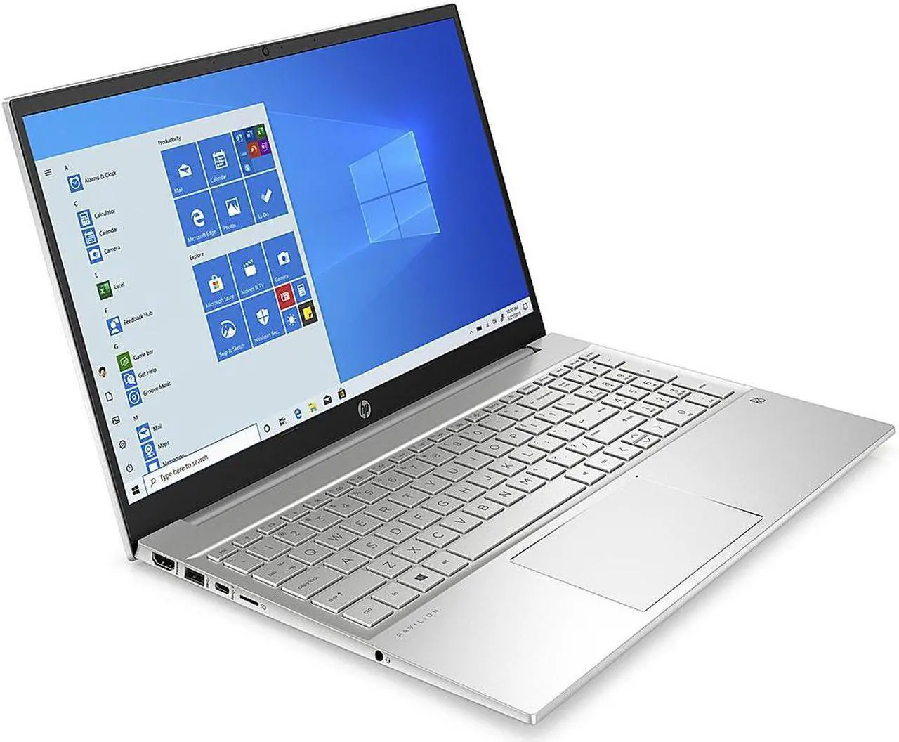 Alt view image 2 of 5 - HP Pavilion - 15z-eh100 Home & Business Laptop (AMD Ryzen 7 5700U 8-Core, 15.6" 60Hz Full HD (1920x1080), AMD Radeon, 32GB RAM, 4TB PCIe SSD, Backlit KB, Wifi, Win 11 Pro) with WD19S 180W Dock