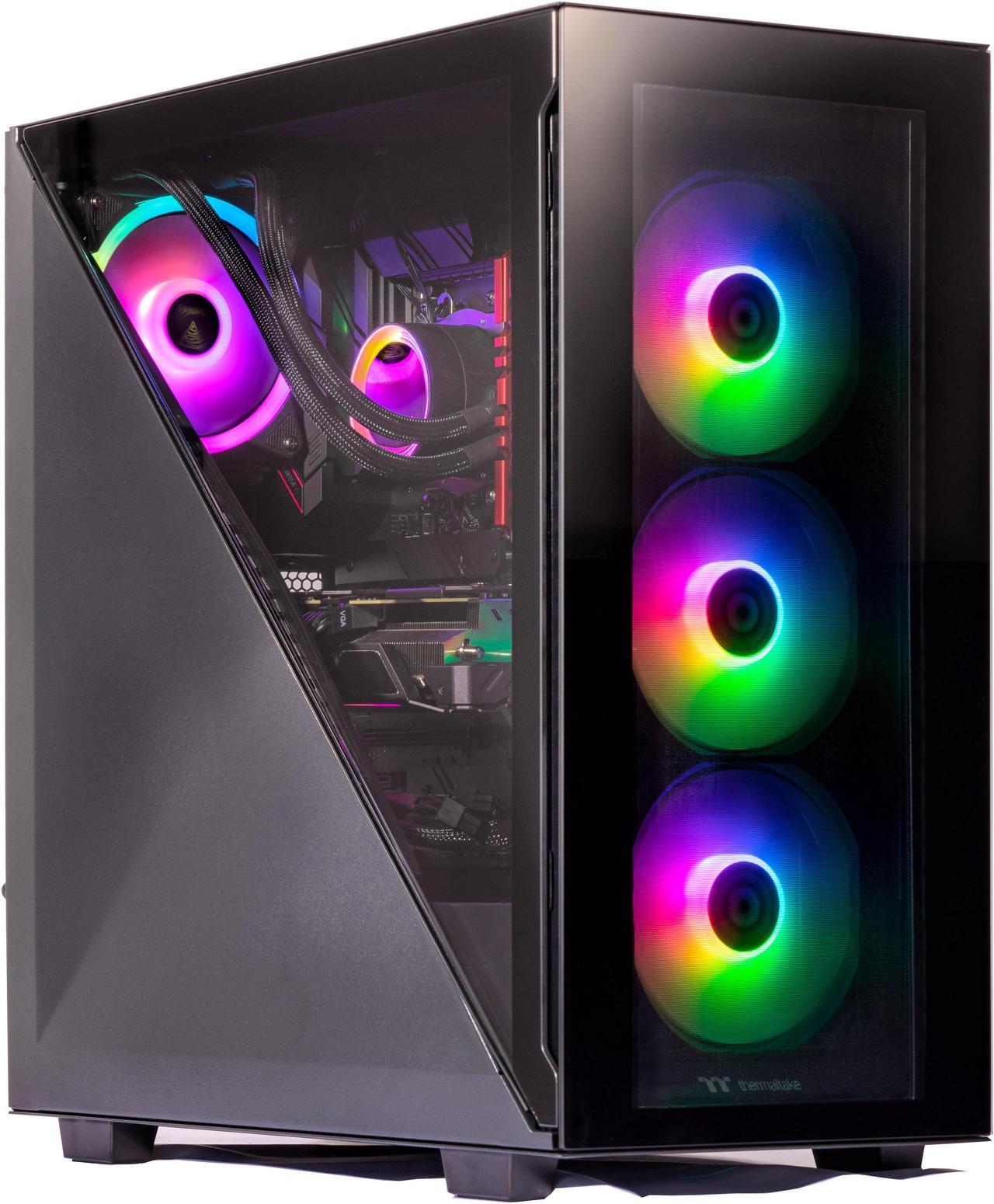 Main image of Velztorm Black Gladio Custom Built Gaming PC (AMD Ryzen 9 5900X, 32GB RAM, 4TB PCIe SSD + 6TB HDD (3.5), Radeon RX 6900 XT, Wifi, 1xUSB 3.2, 4xUSB 3.1, 2xUSB 3.0, 1xHDMI, Win 10 Pro)