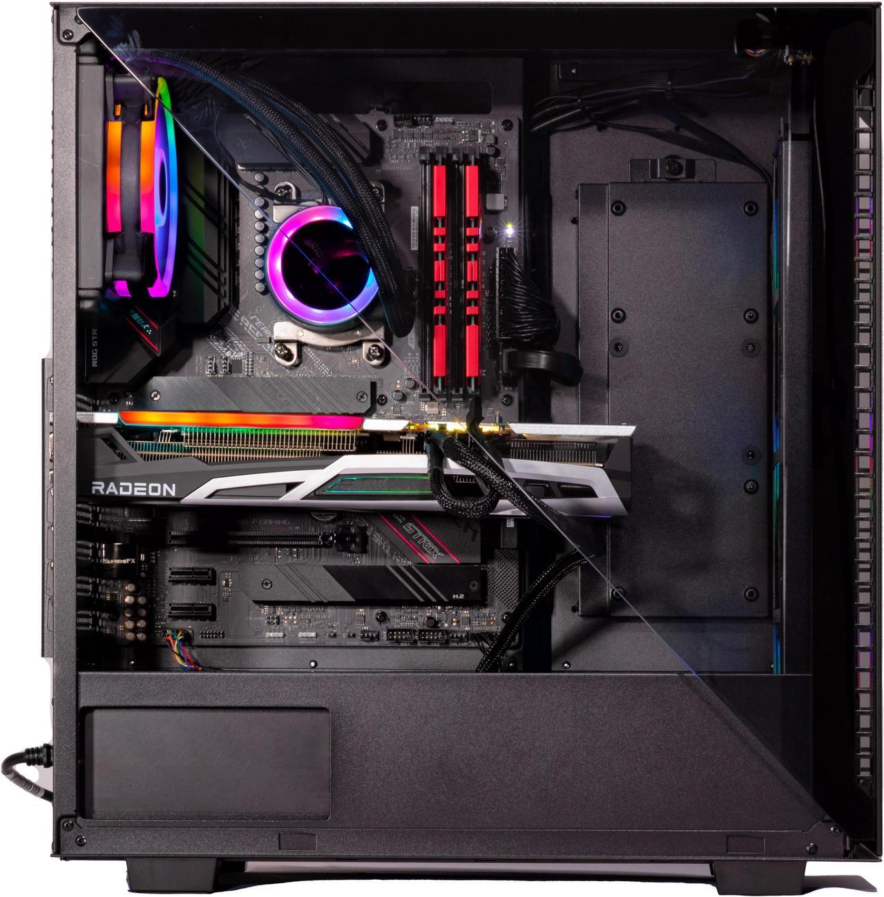 Alt view image 4 of 7 - Velztorm Black Gladio Custom Built Gaming PC (AMD Ryzen 9 5900X, 32GB RAM, 4TB PCIe SSD + 6TB HDD (3.5), Radeon RX 6900 XT, Wifi, 1xUSB 3.2, 4xUSB 3.1, 2xUSB 3.0, 1xHDMI, Win 10 Pro)