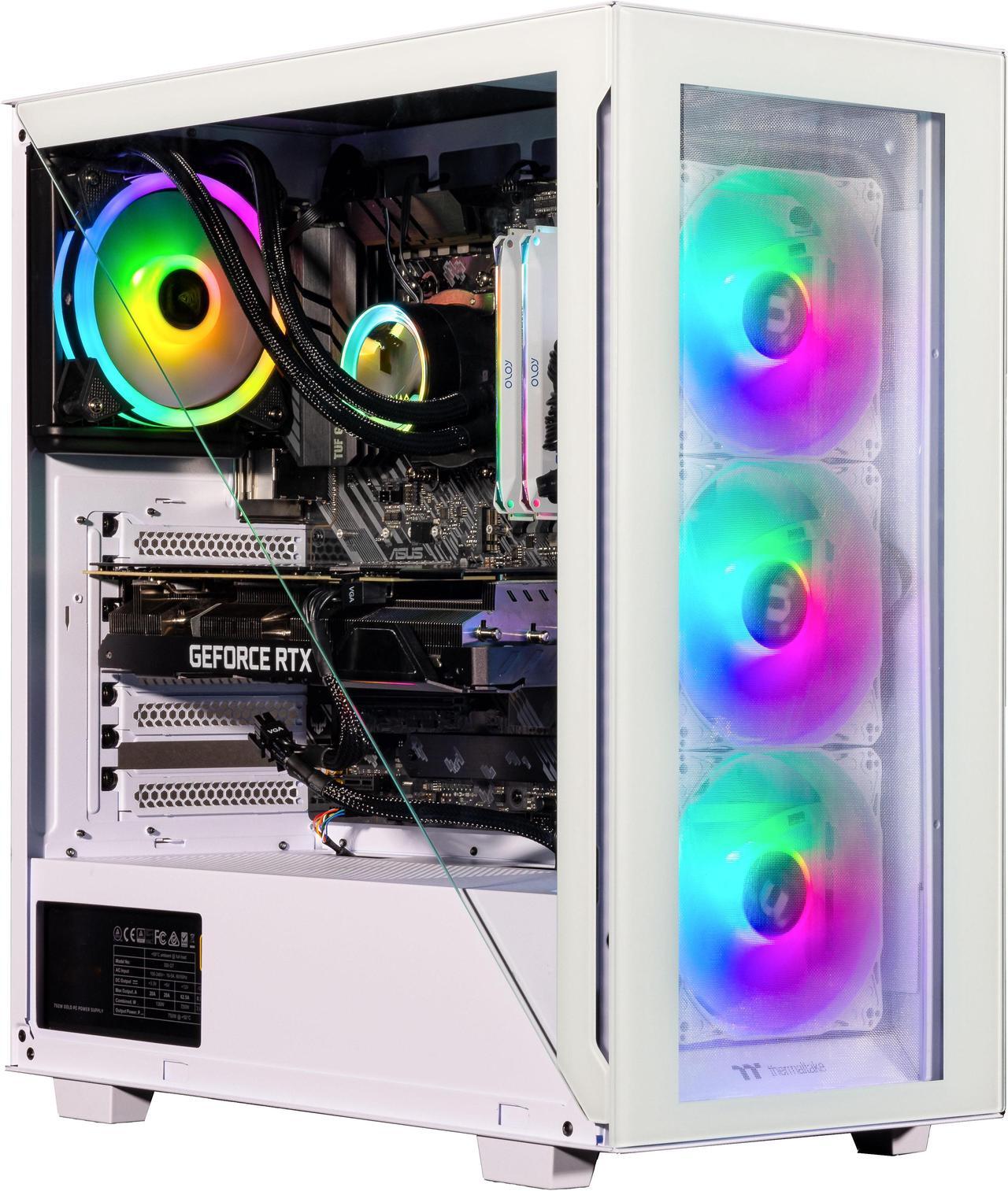 Alt view image 2 of 7 - Velztorm Gladio CTO Powerful Gaming Desktop  PC Liquid-Cooled (AMD Ryzen 9 5900X 12-Core, 128GB DDR4, 2TB PCIe SSD + 6TB HDD (3.5), GeForce RTX 3070 8GB, WRGB Fans, AC WiFi,  BT, Win 10 Pro)