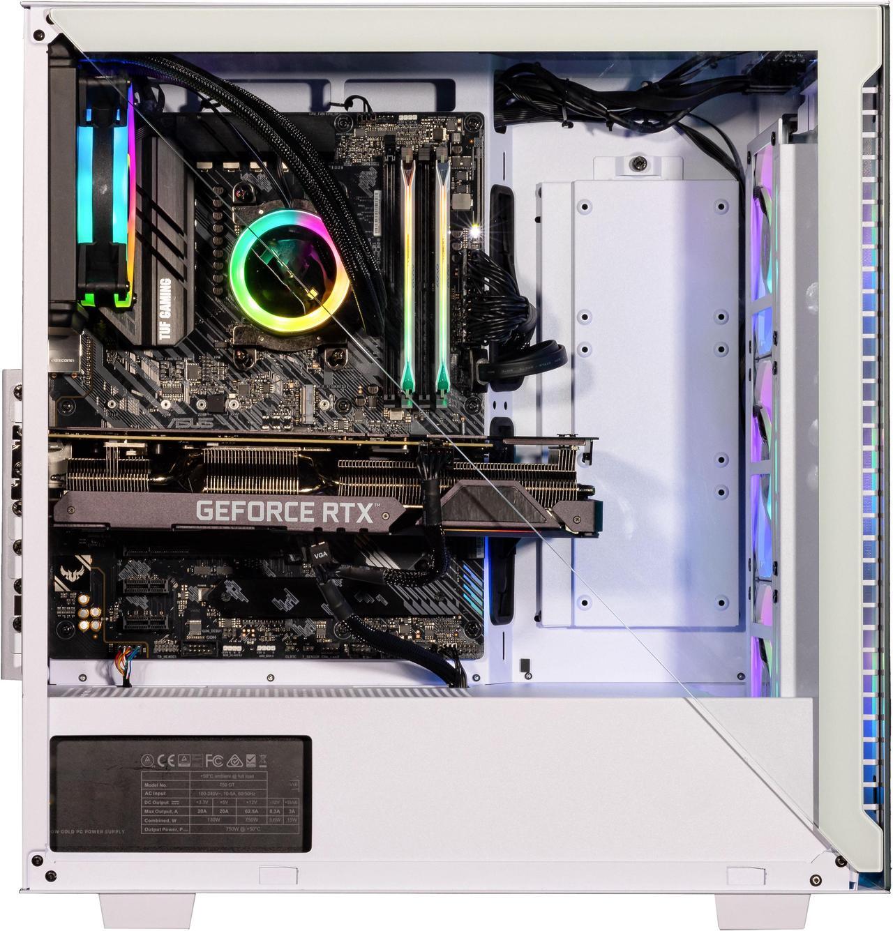 Alt view image 5 of 7 - Velztorm Gladio CTO Powerful Gaming Desktop  PC Liquid-Cooled (AMD Ryzen 9 5900X 12-Core, 128GB DDR4, 2TB PCIe SSD + 6TB HDD (3.5), GeForce RTX 3070 8GB, WRGB Fans, AC WiFi,  BT, Win 10 Pro)