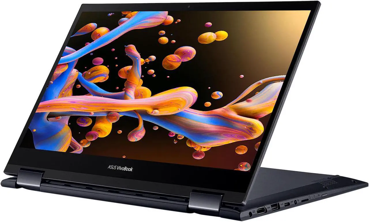 Alt view image 4 of 7 - ASUS VivoBook Flip 14 Home & Business 2-in-1 Laptop (AMD Ryzen 5 5500U 6-Core, 14.0" 60Hz Touch Full HD (1920x1080), AMD Radeon, 12GB RAM, 1TB m.2 SATA SSD, Win 10 Pro) with WD19S 180W Dock