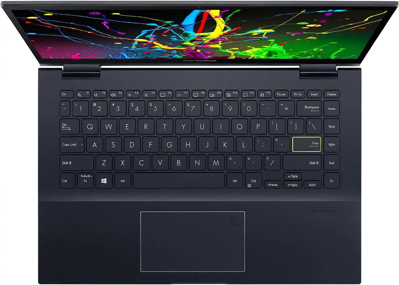 Alt view image 5 of 7 - ASUS VivoBook Flip 14 Home & Business 2-in-1 Laptop (AMD Ryzen 5 5500U 6-Core, 14.0" 60Hz Touch Full HD (1920x1080), AMD Radeon, 12GB RAM, 1TB m.2 SATA SSD, Win 10 Pro) with WD19S 180W Dock