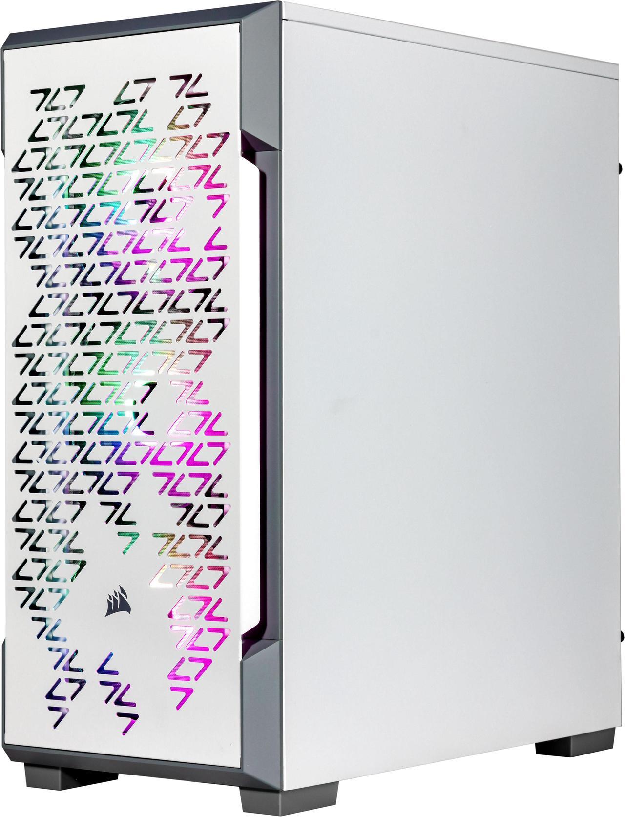 Alt view image 2 of 7 - Velztorm White Ferrux CTO Gaming Desktop Liquid-Cooled (AMD Ryzen 9-5900X 12-Core, GeForce GTX 1050 Ti 4GB, 32GB DDR4, 1TB PCIe SSD + 3TB  HDD, RGB Fans, 750W PSU, Wi-Fi 4, Win 10 Home)