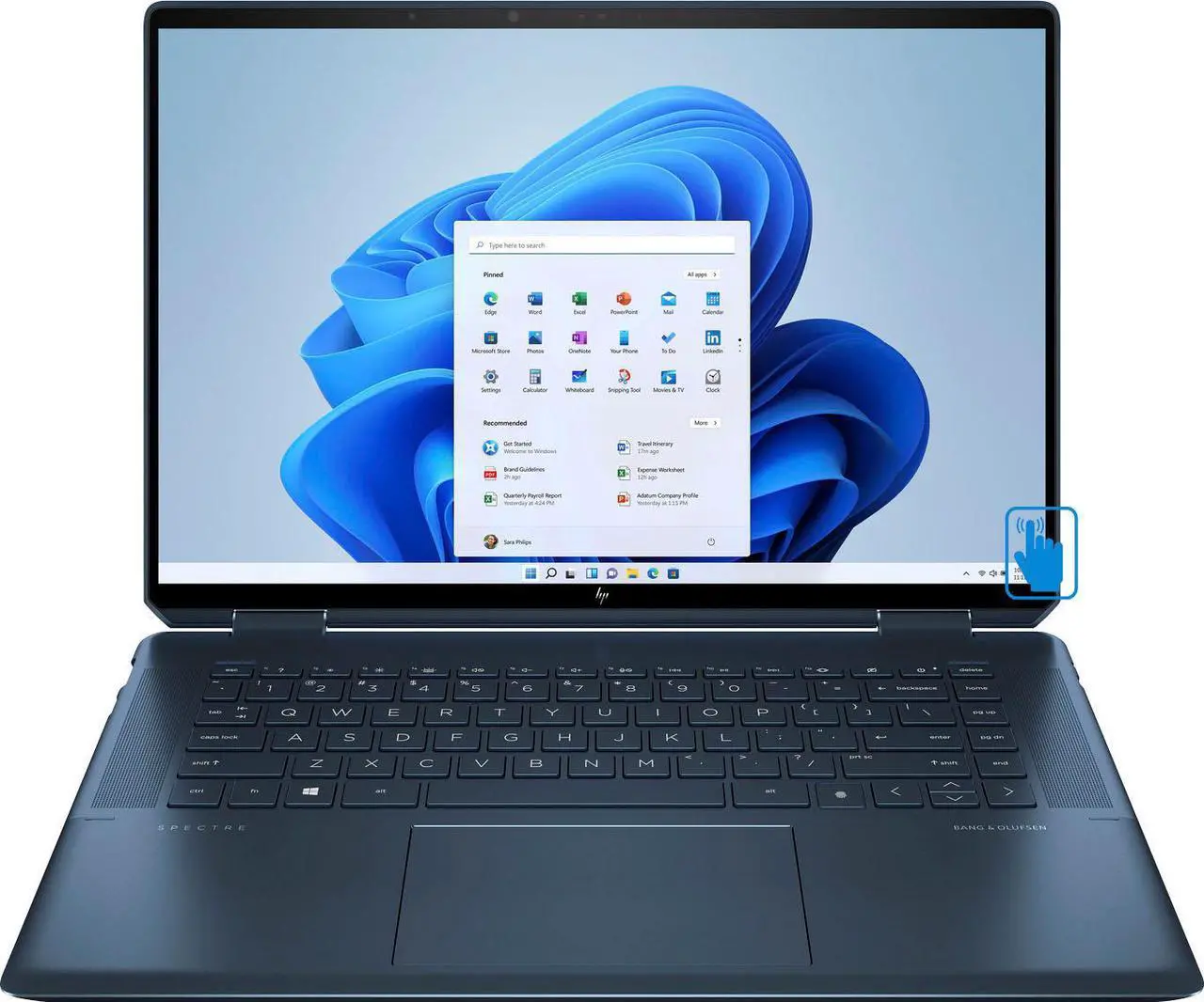Main image of HP Spectre x360-16 Home & Business 2-in-1 Laptop (Intel i7-11390H 4-Core, 16.0" 60Hz Touch 3072x1920, Intel Iris Xe, 16GB RAM, 1TB PCIe SSD, Backlit KB, Wifi, HDMI, Webcam, Win 11 Home)