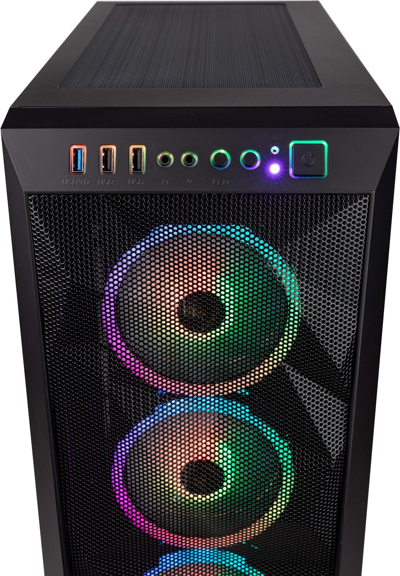 Alt view image 7 of 7 - Velztorm Pilum CTO Powerful Gaming Desktop PC Liquid-Cooled (AMD Ryzen 7 3700X 8-Core, 128GB DDR4, 4TB PCIe SSD + 6TB HDD (3.5), Radeon X 6900 XT 16GB, 120mm AIO, RGB Fans, 750W WiFi-N, Win10P)
