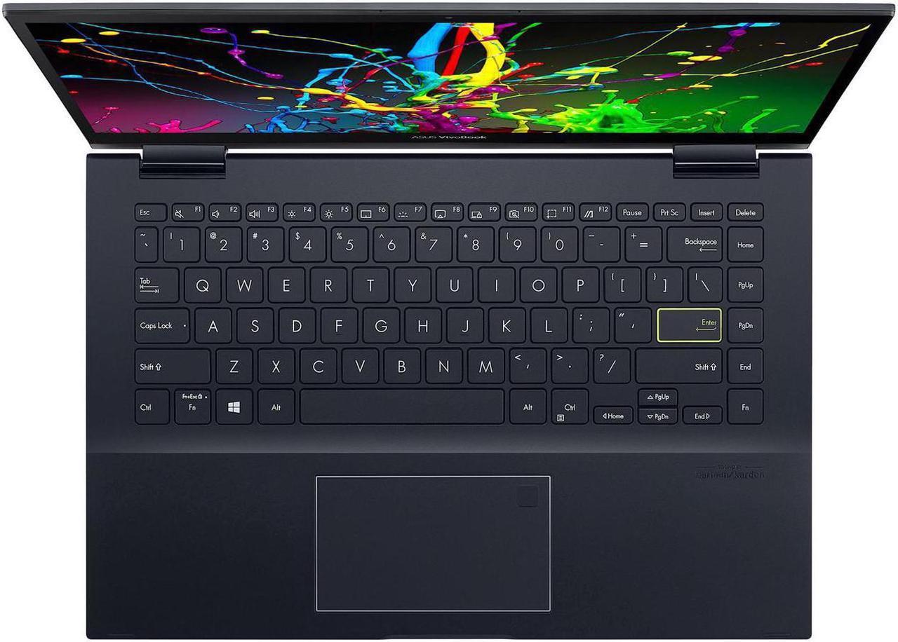 Alt view image 6 of 7 - ASUS VivoBook Flip 14 Home & Business 2-in-1 Laptop (AMD Ryzen 7 5700U 8-Core, 14.0" 60Hz Touch Full HD (1920x1080), AMD Radeon, 36GB RAM, 512GB PCIe SSD, Backlit KB, Wifi, USB 3.2, Win 10 Pro)