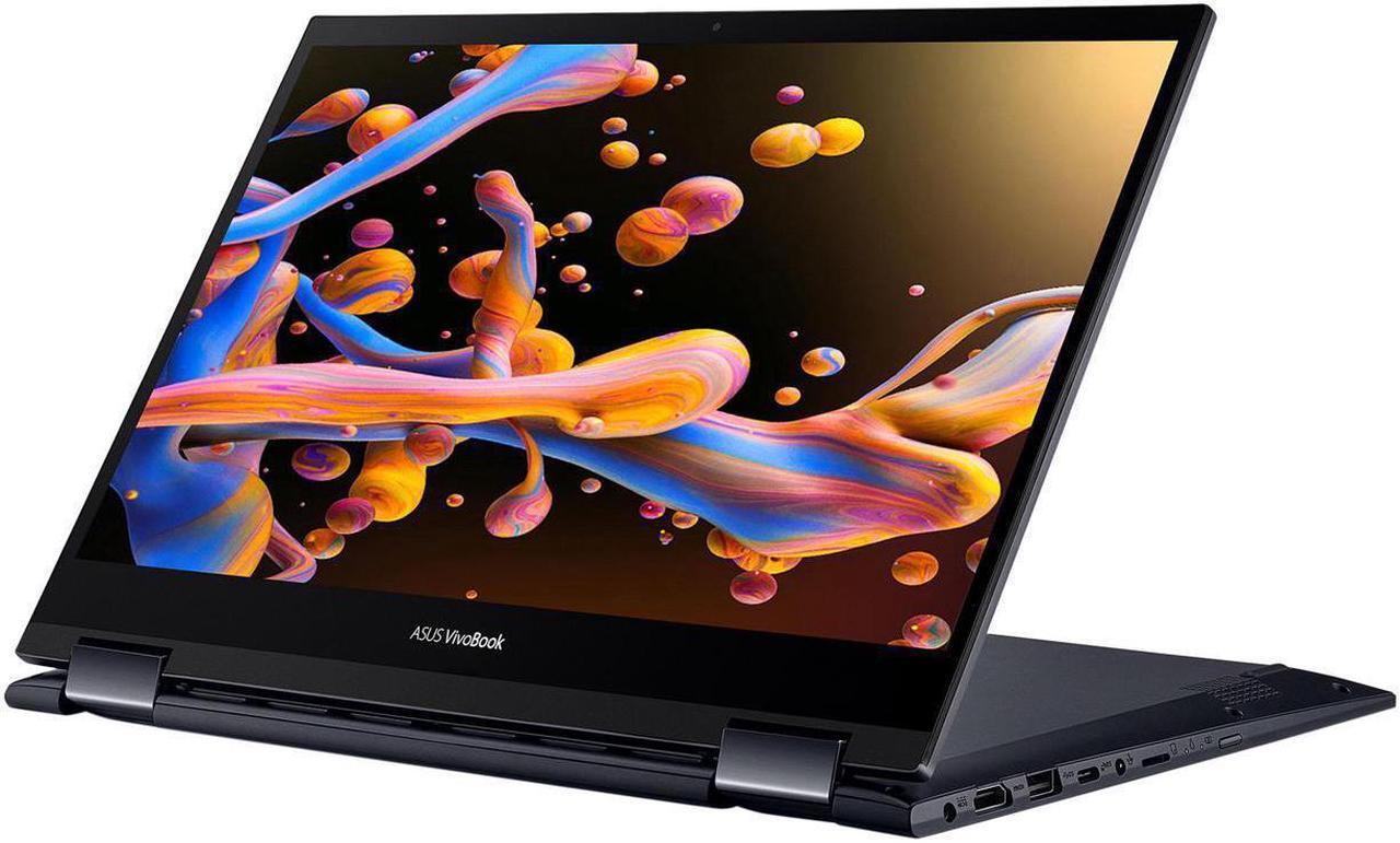 Alt view image 5 of 7 - ASUS VivoBook Flip 14 Home & Business 2-in-1 Laptop (AMD Ryzen 7 5700U 8-Core, 14.0" 60Hz Touch Full HD (1920x1080), AMD Radeon, 36GB RAM, 512GB PCIe SSD, Backlit KB, Wifi, USB 3.2, Win 10 Pro)