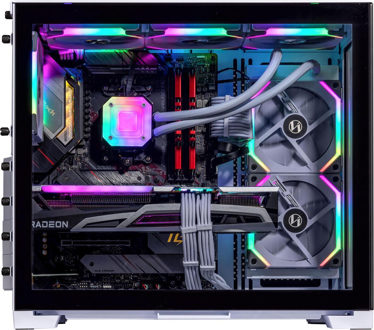Alt view image 4 of 7 - Velztorm Mini Lux Gaming Custom Desktop (AMD Ryzen 9 5950X 16-Core, Radeon RX 6900 XT, 64GB RAM, 512GB m.2 SATA SSD + 1TB  HDD, Wifi, USB 3.2, HDMI, Display Port, Win 10 Pro)