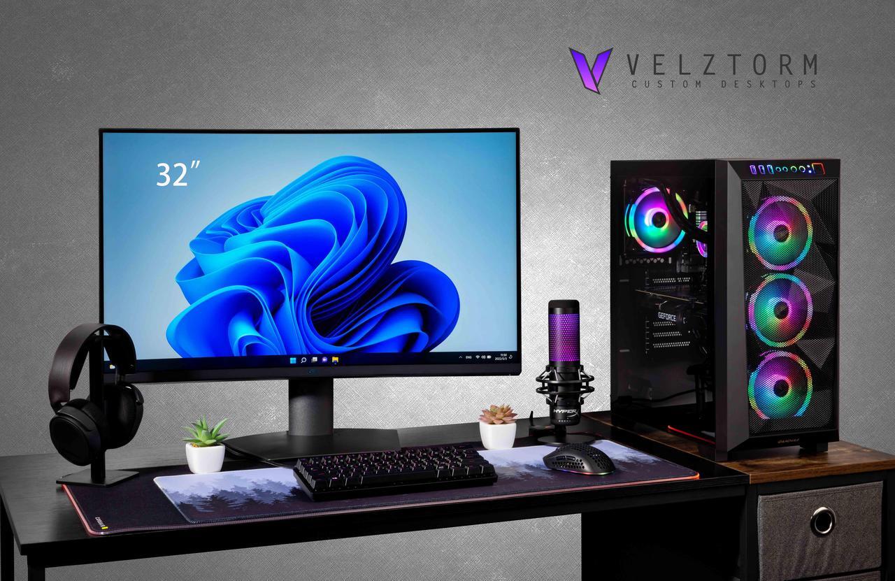 Alt view image 2 of 7 - Velztorm Pilum Custom Built Powerful Gaming Desktop PC (AMD Ryzen 7 3700X 8-Core, 64GB RAM, 4TB PCIe SSD + 6TB HDD (3.5), NVIDIA GeForce GTX 1660 Super, Wifi, 1xUSB 3.1, 5xUSB 3.0, 1xHDMI, Win 10 Pro)