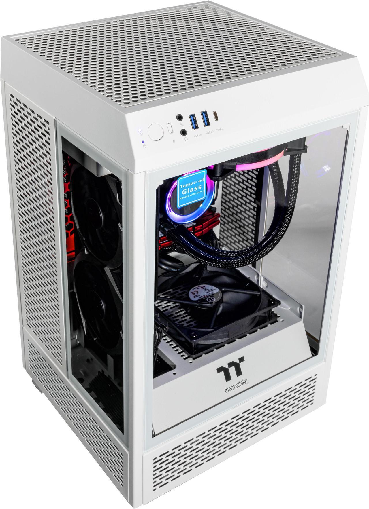 Alt view image 4 of 7 - Velztorm White Vertix Gaming Custom Desktop (AMD Ryzen 9 5900X 12-Core, GeForce RTX 3050, 16GB RAM, 256GB m.2 SATA SSD + 1TB  HDD, Wifi, USB 3.2, HDMI, Bluetooth, Display Port, Win 10 Home)