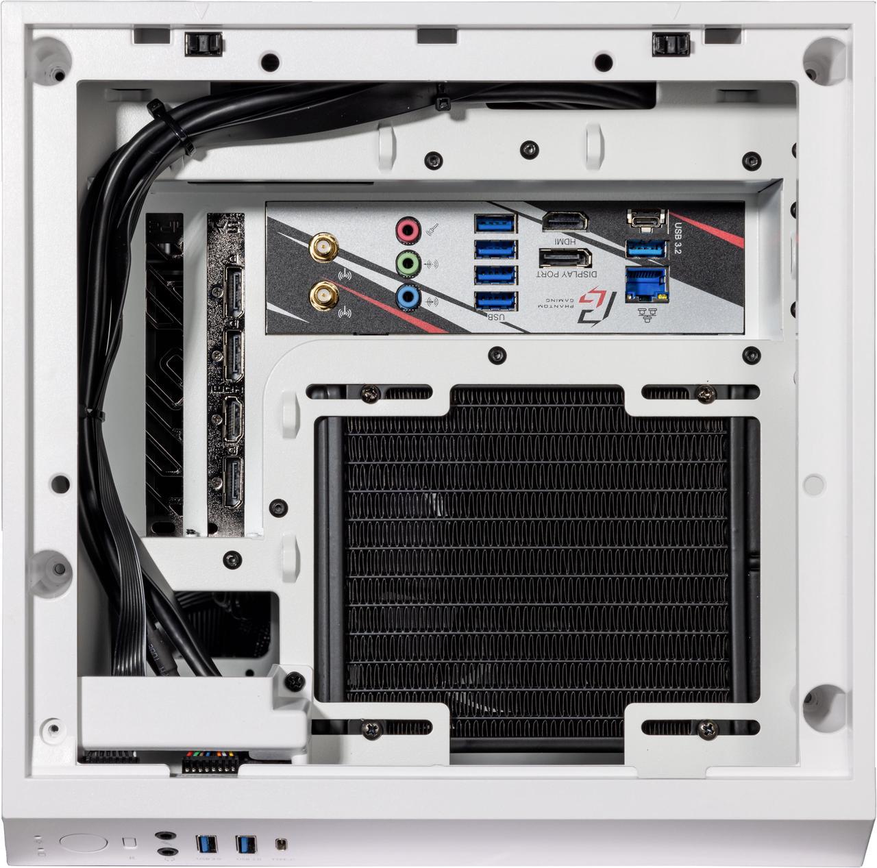 Alt view image 6 of 7 - Velztorm White Vertix Gaming Custom Desktop (AMD Ryzen 9 5900X 12-Core, GeForce RTX 3050, 16GB RAM, 256GB m.2 SATA SSD + 1TB  HDD, Wifi, USB 3.2, HDMI, Bluetooth, Display Port, Win 10 Home)