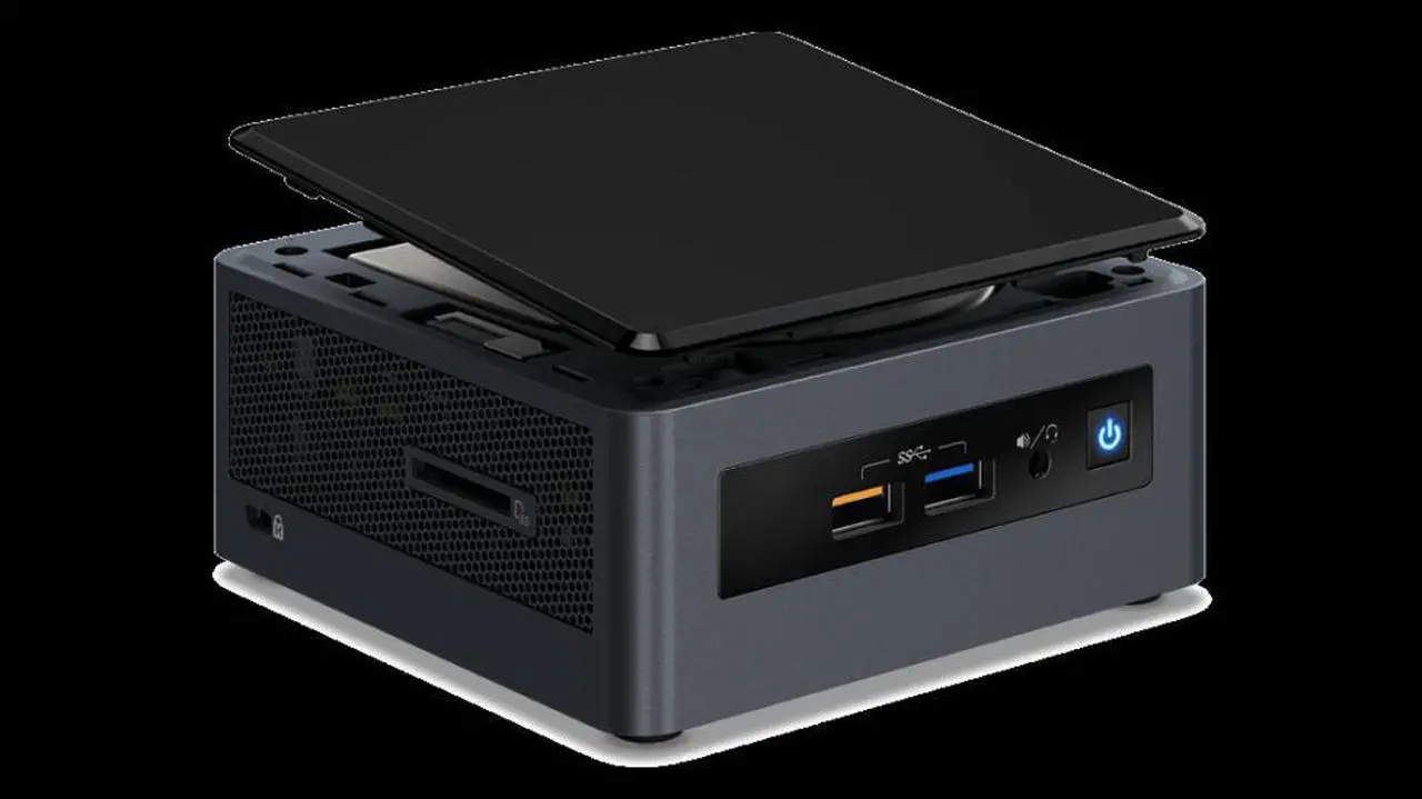 Alt view image 4 of 4 - Intel NUC NUC8I3CYSN Home & Business Mini Desktop (Intel i3-8121U 2-Core, AMD Radeon 540, 4GB RAM, 512GB m.2 SATA SSD + 1TB HDD (2.5), Wifi, HDMI, Bluetooth, SD Card, Win 11 Pro)