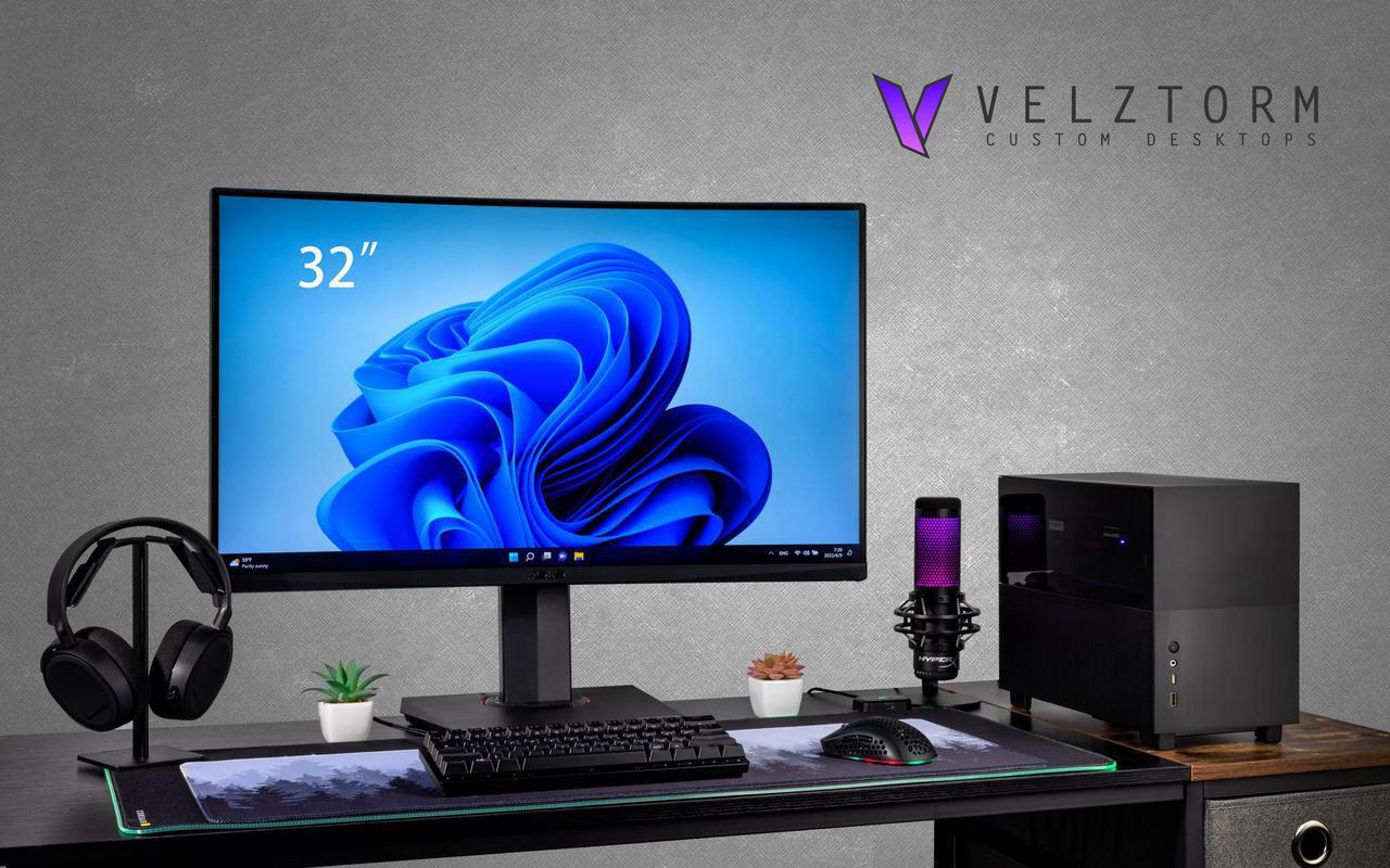 Alt view image 2 of 7 - Velztorm Natalix Custom Built Gaming Desktop PC (AMD Ryzen 7 - 5800X 8-Core, GeForce RTX 3070, 16GB RAM, 1TB PCIe SSD + 1TB HDD (2.5), Wifi, USB 3.2, HDMI, Bluetooth, Display Port, Win 10 Home)