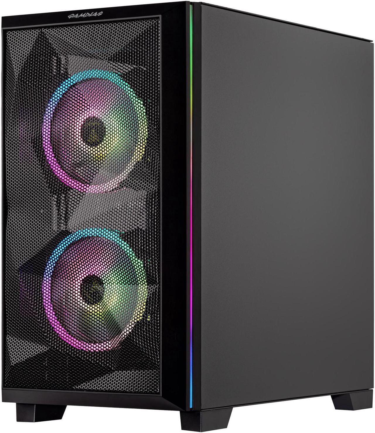 Alt view image 5 of 7 - Velztorm Mini Pilum CTO Gaming Desktop PC (AMD Ryzen 7 - 5700X 8-Core, GeForce RTX 3070, 128GB DDR4, 2TB PCIe SSD, 120mm AIO, RGB Fans, 750W PSU, WiFi 5, BT, Win10P) VELZ0058