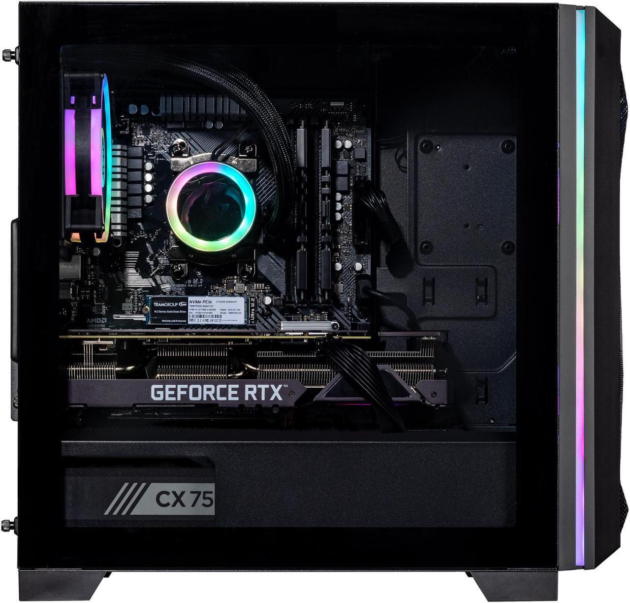 Alt view image 3 of 7 - Velztorm Mini Pilum CTO Gaming Desktop PC (AMD Ryzen 7 - 5700X 8-Core, GeForce RTX 3070, 128GB DDR4, 2TB PCIe SSD, 120mm AIO, RGB Fans, 750W PSU, WiFi 5, BT, Win10P) VELZ0058