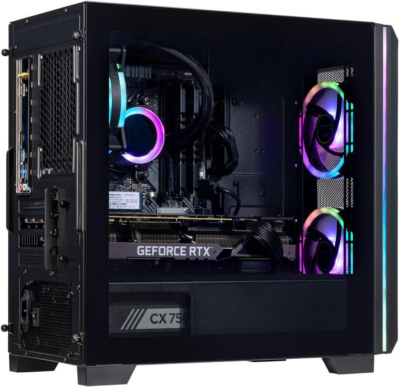 Alt view image 4 of 7 - Velztorm Mini Pilum CTO Gaming Desktop PC (AMD Ryzen 7 - 5700X 8-Core, GeForce RTX 3070, 128GB DDR4, 2TB PCIe SSD, 120mm AIO, RGB Fans, 750W PSU, WiFi 5, BT, Win10P) VELZ0058