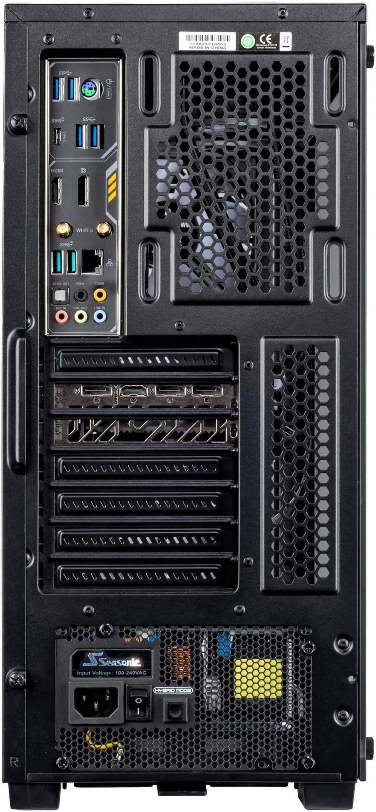 Alt view image 7 of 7 - Velztorm Ferrux Custom Built Gaming Desktop PC (AMD Ryzen 9 - 5900X 12-Core, 128GB RAM, 2TB PCIe SSD + 6TB HDD (3.5), Radeon RX 6900 XT, Wifi, 2xUSB 3.0, 1xHDMI, 1 Display Port (DP), Win 10 Home)