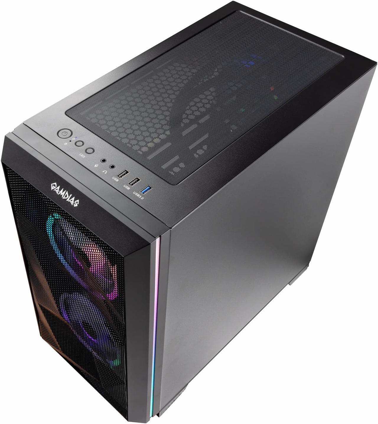 Alt view image 6 of 7 - Velztorm Mini Pilum Custom Built Gaming Desktop PC (AMD Ryzen 7 5700X, GeForce RTX 5060, 32GB DDR4, 1TB PCIe SSD + 2TB HDD, 120mm AIO, 750W PSU, WiFi 4, RJ-45, HDMI, Win 11 Home)