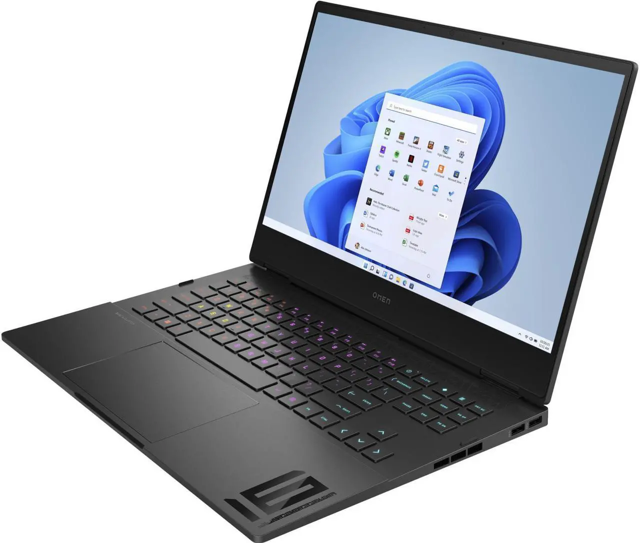 Alt view image 3 of 6 - HP OMEN 16t-k000 Gaming & Entertainment Laptop (Intel i7-12700H 14-Core, 16.1" 60Hz Full HD (1920x1080), NVIDIA RTX 3060, 32GB DDR5 4800MHz RAM, Win 11 Home) with Travel & Work Backpack