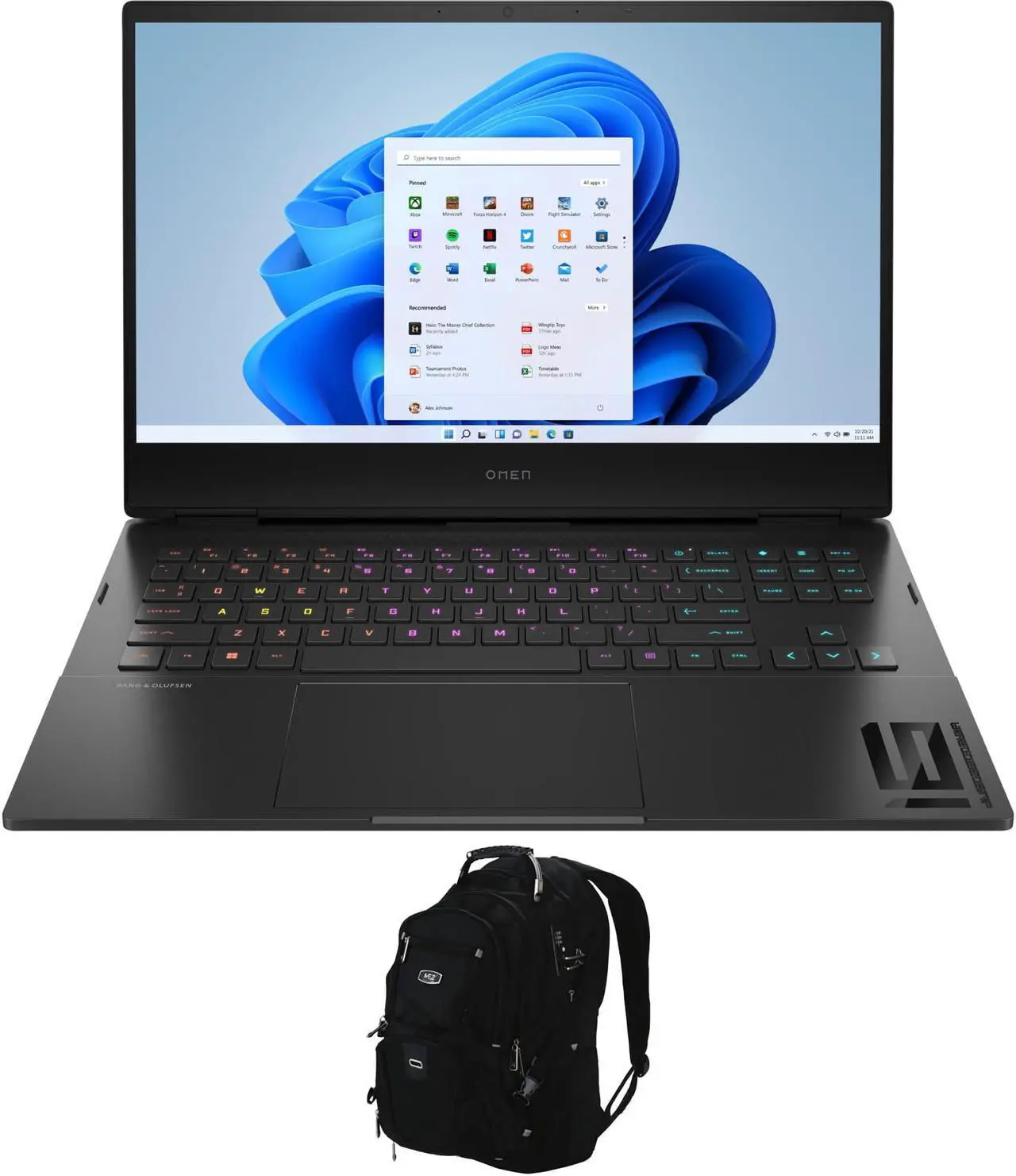Main image of HP OMEN 16t-k000 Gaming & Entertainment Laptop (Intel i7-12700H 14-Core, 16.1" 60Hz Full HD (1920x1080), NVIDIA RTX 3060, 32GB DDR5 4800MHz RAM, Win 11 Home) with Travel & Work Backpack