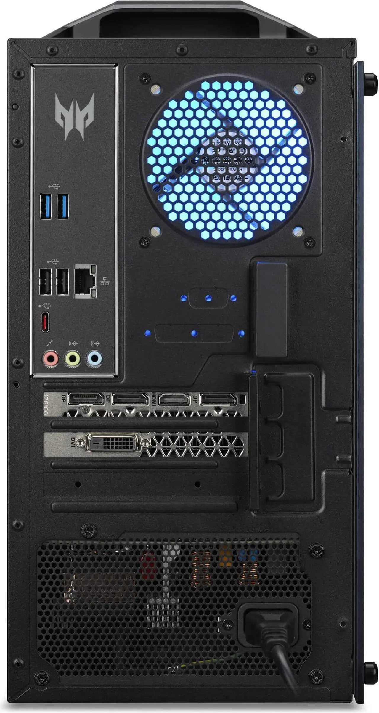 Alt view image 5 of 7 - Acer Predator PO3-630 Gaming Desktop PC (Intel i7-11700 8-Core, GeForce RTX 3070, 16GB RAM, 2x4TB PCIe SSD RAID 0  (8TB), Backlit KB, Wifi, USB 3.2, HDMI, Bluetooth, Display Port, Win 10 Pro)