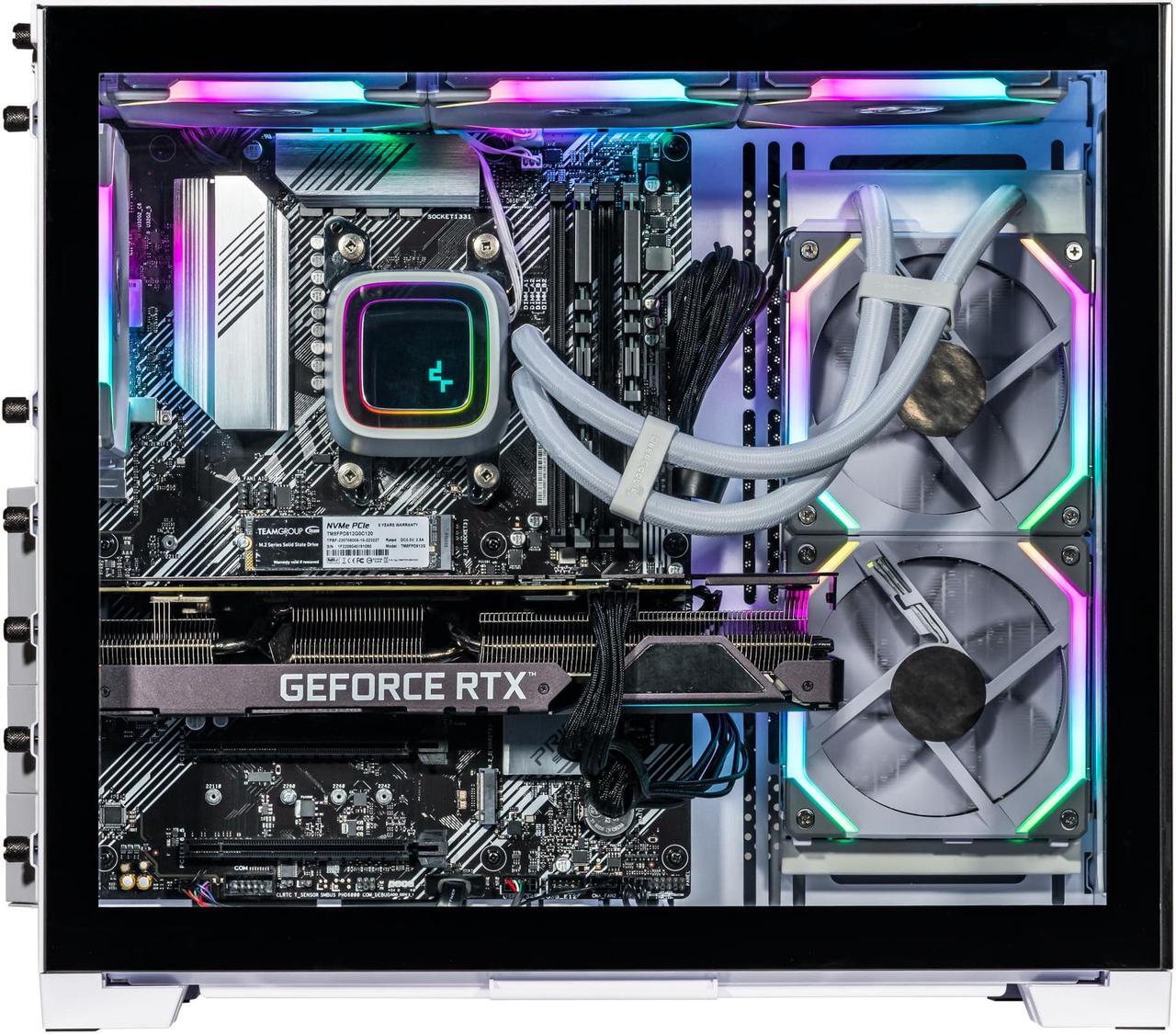 Alt view image 3 of 7 - Velztorm Ossix CTO SFF Gaming Desktop PC Liquid-Cooled (AMD Ryzen 7 - 5800X 8-Core, 64GB DDR4, 2TB m.2 SATA SSD + 3TB HDD (3.5), GeForce GTX 1050 Ti 4GB, RGB Fans, 750W PSU, WiFi 4, Win 10 Pro)