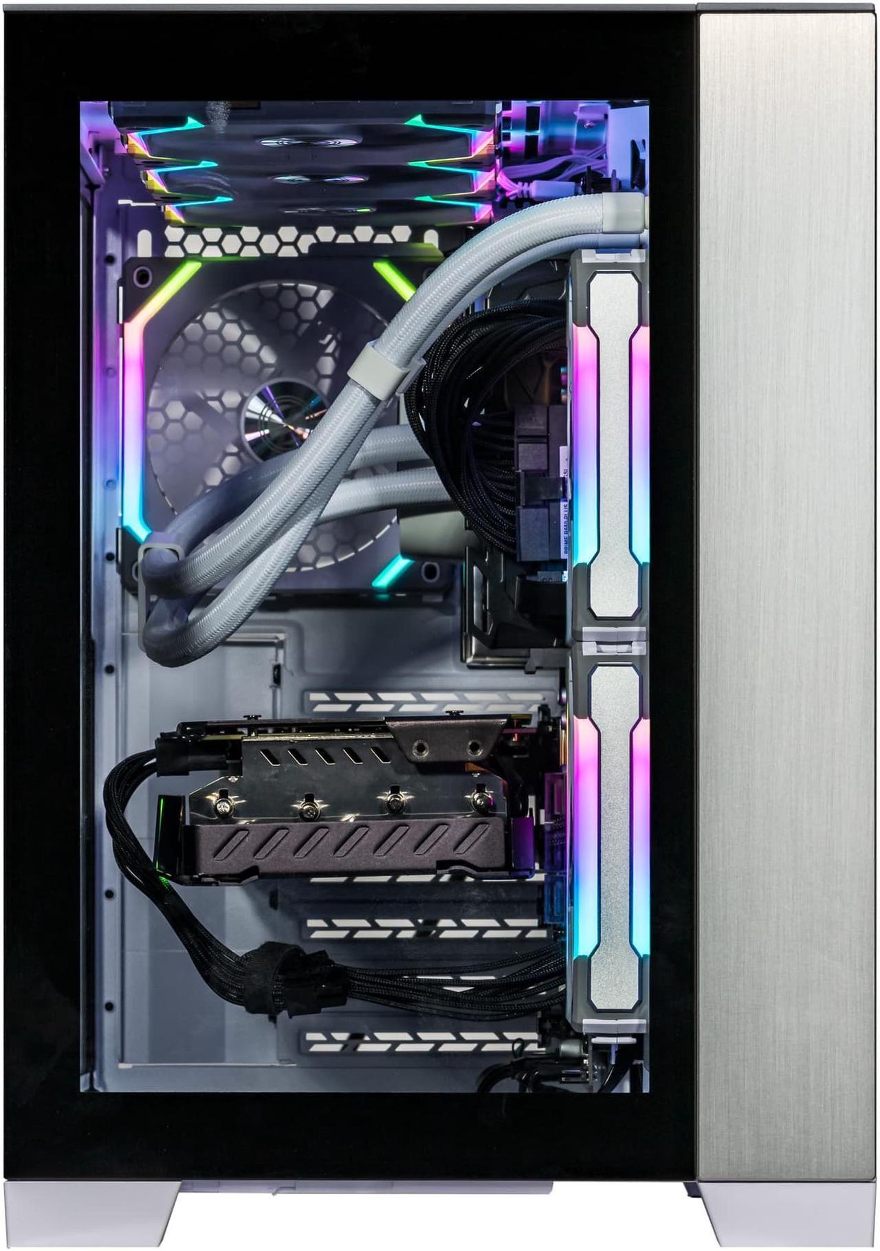 Alt view image 6 of 7 - Velztorm Ossix CTO SFF Gaming Desktop PC Liquid-Cooled (AMD Ryzen 7 - 5800X 8-Core, 64GB DDR4, 2TB m.2 SATA SSD + 3TB HDD (3.5), GeForce GTX 1050 Ti 4GB, RGB Fans, 750W PSU, WiFi 4, Win 10 Pro)
