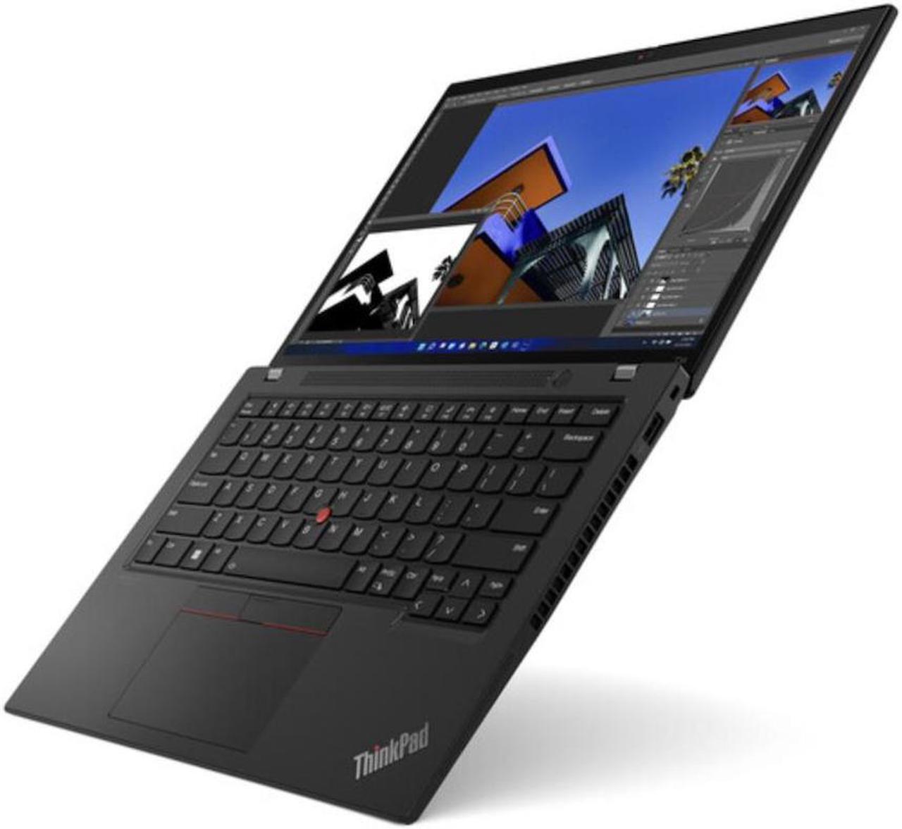 Alt view image 2 of 7 - Lenovo ThinkPad T14 Gen 3 Home & Business Laptop (Intel i7-1270P 12-Core, 14.0" 60Hz 2240x1400, Intel Iris Xe, 16GB RAM, 512GB SSD, Backlit KB, Wifi, USB 3.2, Win 10 Pro) with G5 Essential Dock