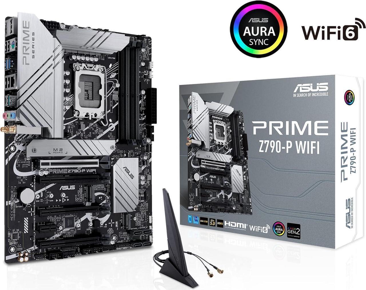 Alt view image 3 of 7 - ASUS Prime Z790-P WiFi LGA 1700 (Intel 12th, 13th & 14th Gen) ATX Motherboard, Bundle with Intel Core i9-12900K 12th Gen Alder Lake 16-Core LGA 1700 (Box) Processor