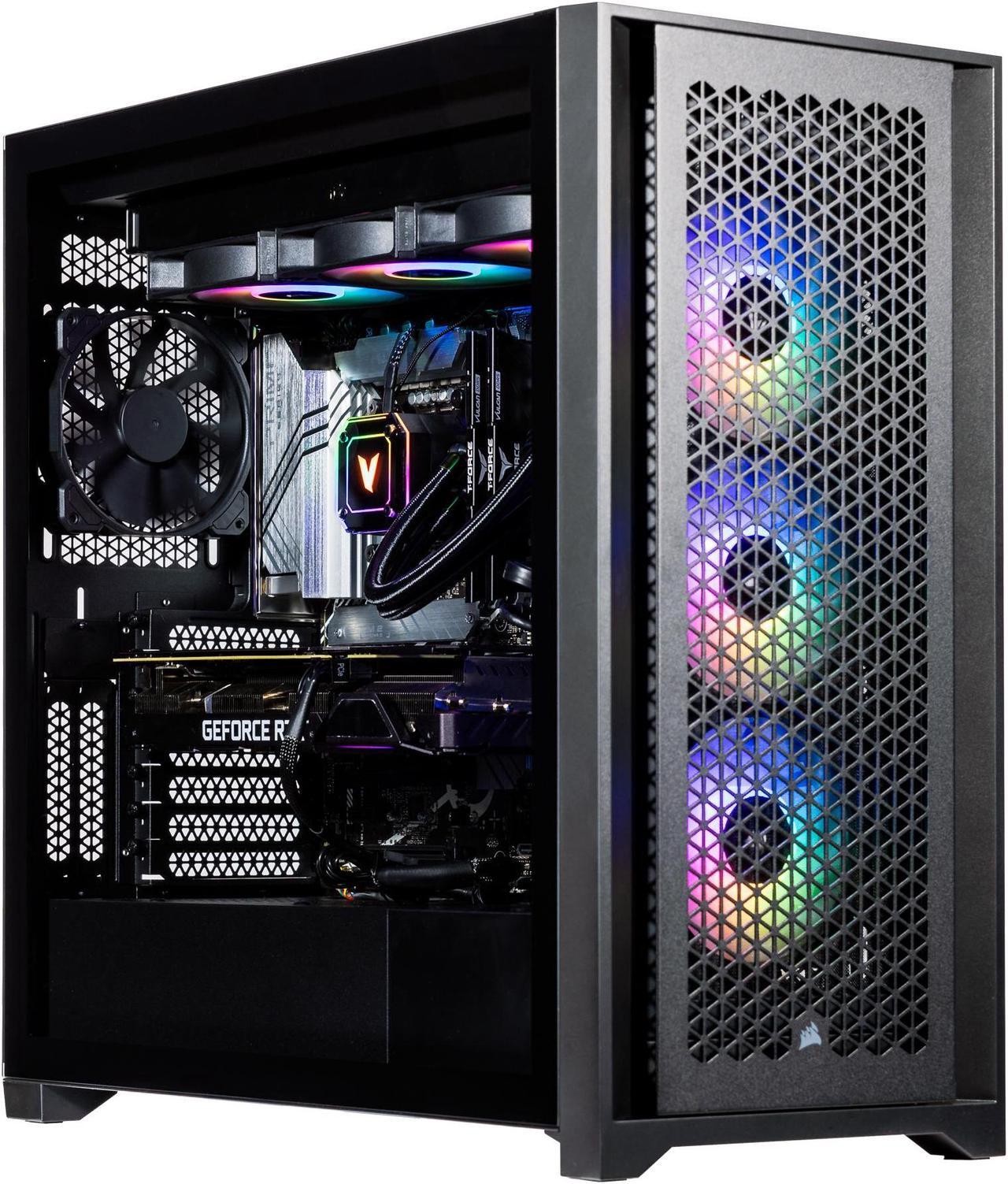 Main image of Velztorm Aciex 14th Gen AI Airflow Gaming PC (Intel i9-14900K 24-Core, 64GB DDR5 RAM, 2x2TB PCIe SSD (4TB), GeForce RTX 3050, 360mm AIO, 1000W PSU, WiFi6, BT5.2, Win 10 Home) VELZ0031