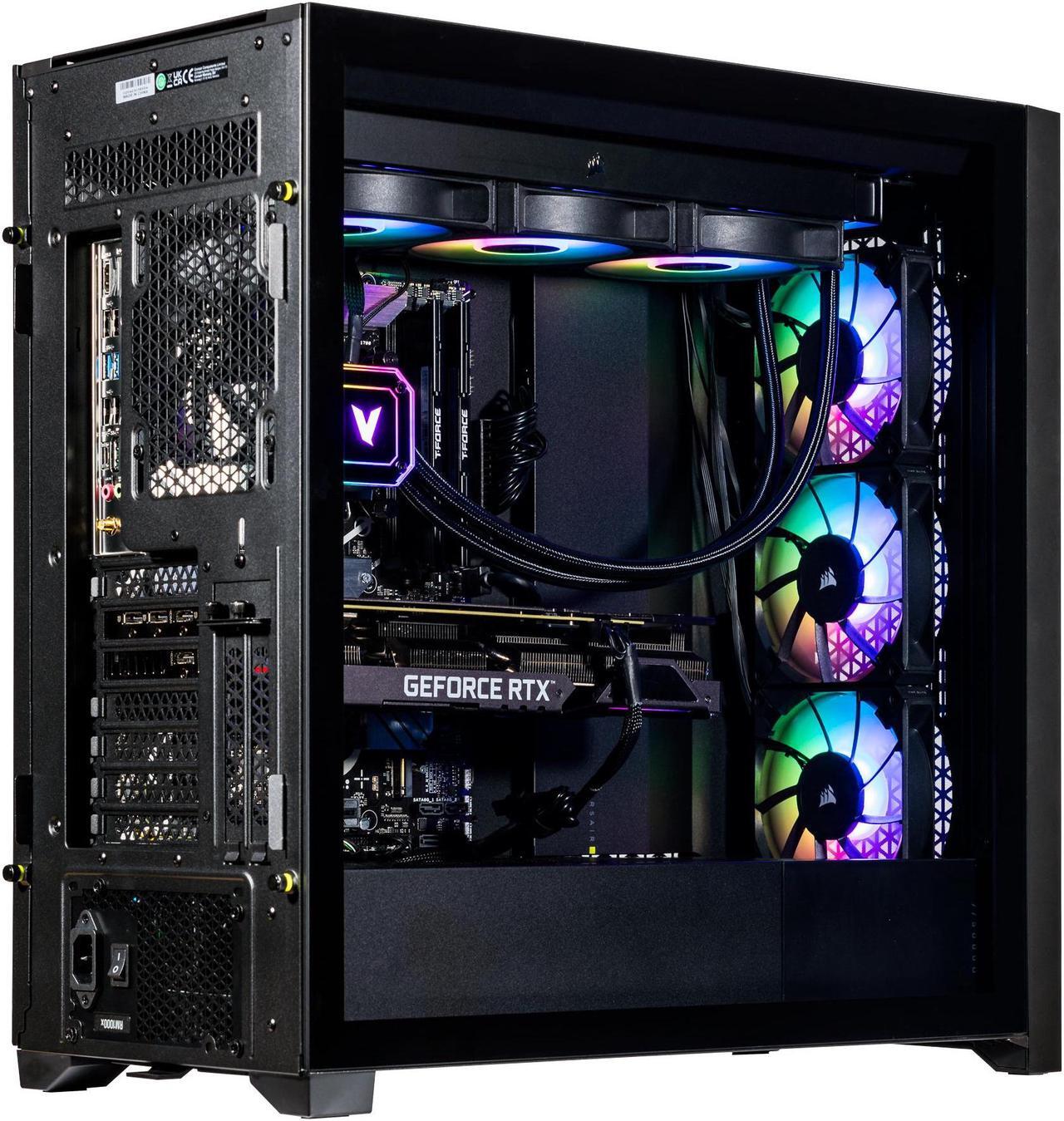 Alt view image 4 of 7 - Velztorm Aciex 14th Gen AI Airflow Gaming PC (Intel i9-14900K 24-Core, 64GB DDR5 RAM, 2x2TB PCIe SSD (4TB), GeForce RTX 3050, 360mm AIO, 1000W PSU, WiFi6, BT5.2, Win 10 Home) VELZ0031