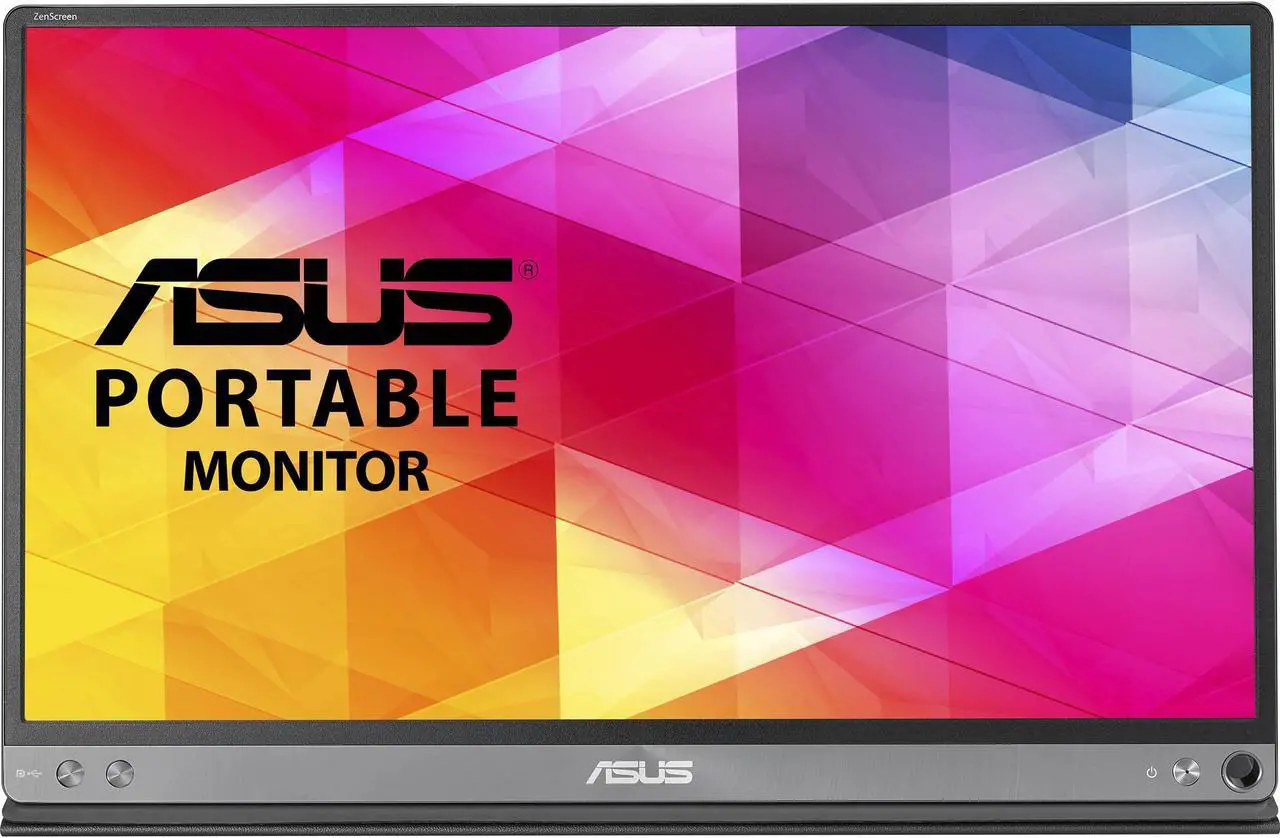 Main image of ASUS ZenScreen MB16AC 16" Portable Monitor, IPS FHD (1920x1080), Anti-Glare Screen, 60Hz Refresh Rate, 5 ms Response Time, Low Blue Light, Ideal for Home & Business Use, Black (2024 Latest Model)