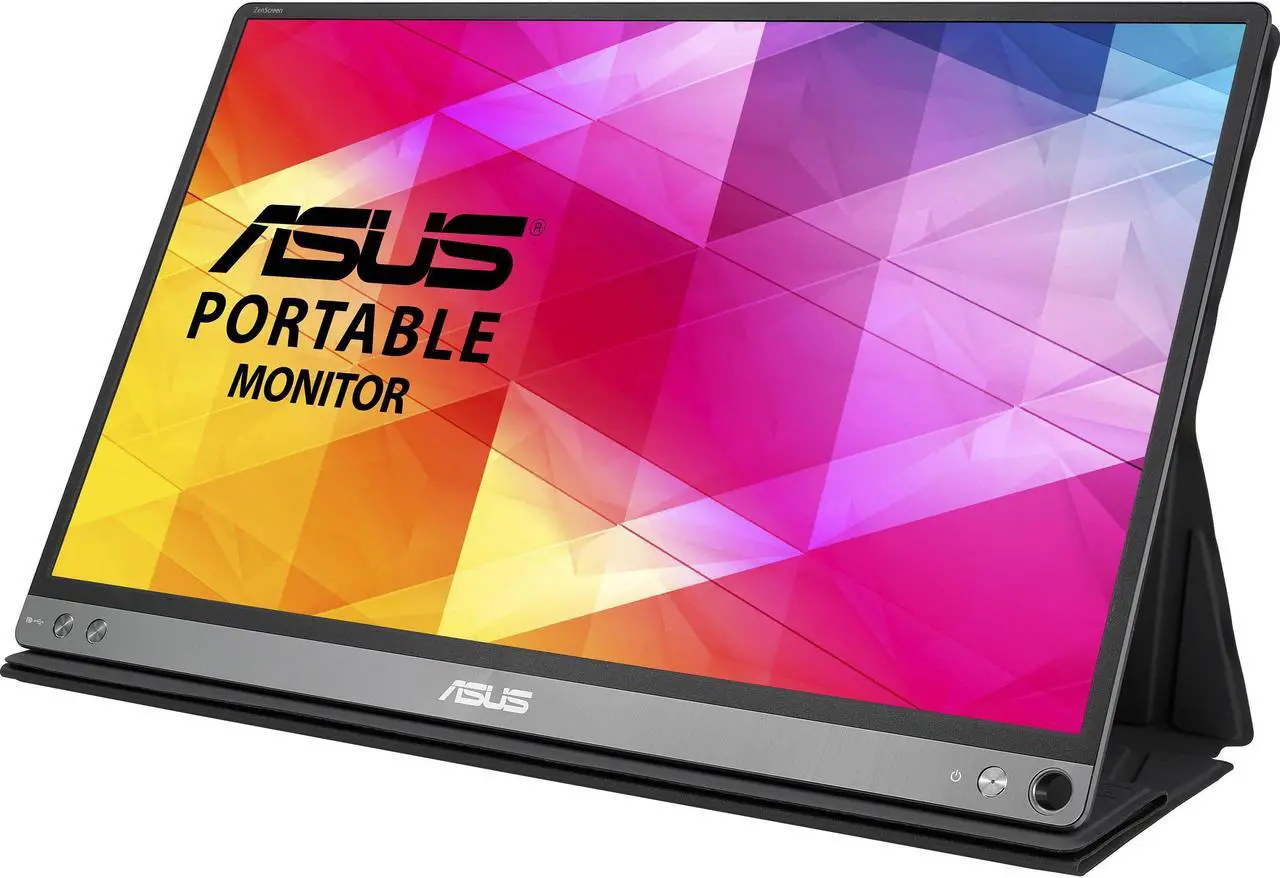 Alt view image 4 of 7 - ASUS ZenScreen MB16AC 16" Portable Monitor, IPS FHD (1920x1080), Anti-Glare Screen, 60Hz Refresh Rate, 5 ms Response Time, Low Blue Light, Ideal for Home & Business Use, Black (2024 Latest Model)
