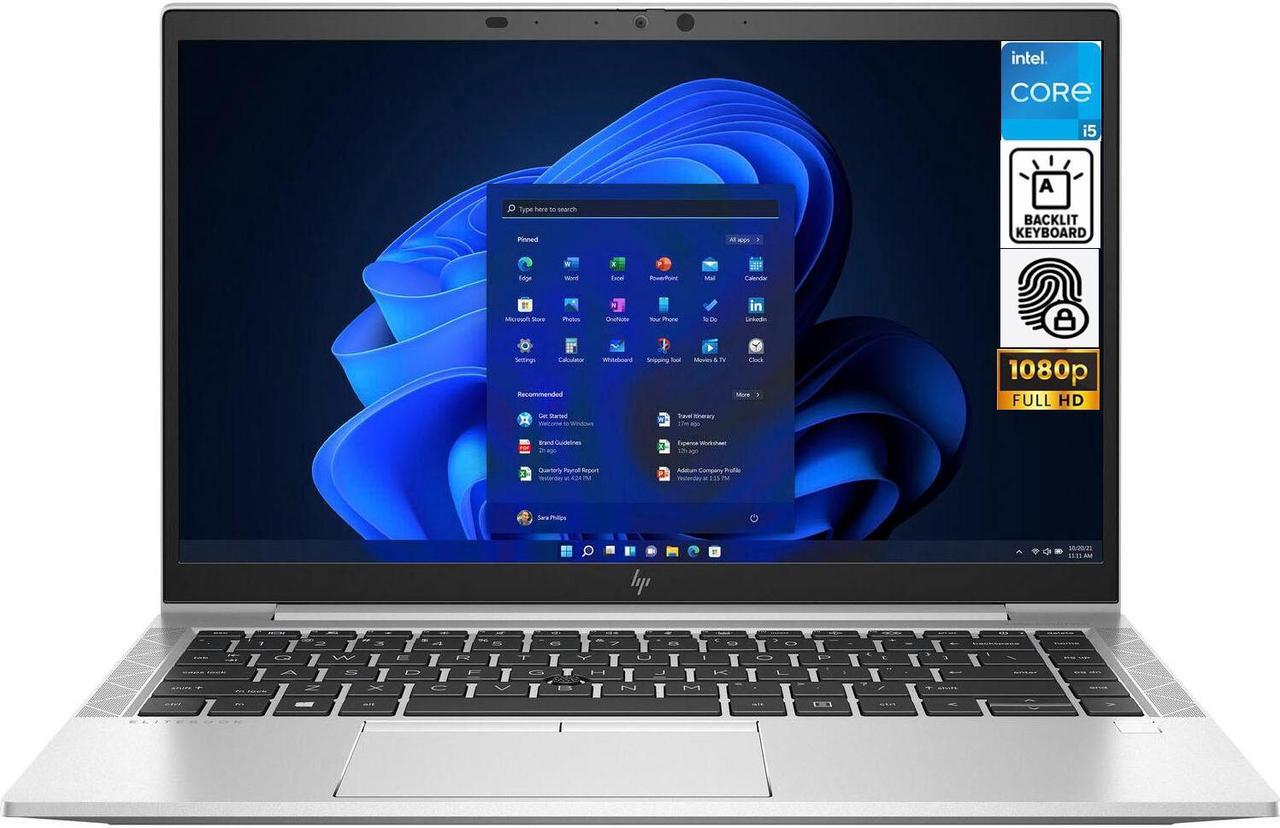 Main image of HP EliteBook 840 G8 Home & Business Laptop (Intel i5-1145G7 4-Core, 14.0" 60Hz Full HD (1920x1080), Intel Iris Xe, 64GB RAM, 1TB m.2 SATA SSD, Backlit KB, Wifi, HDMI, Webcam, Win 10 Pro)
