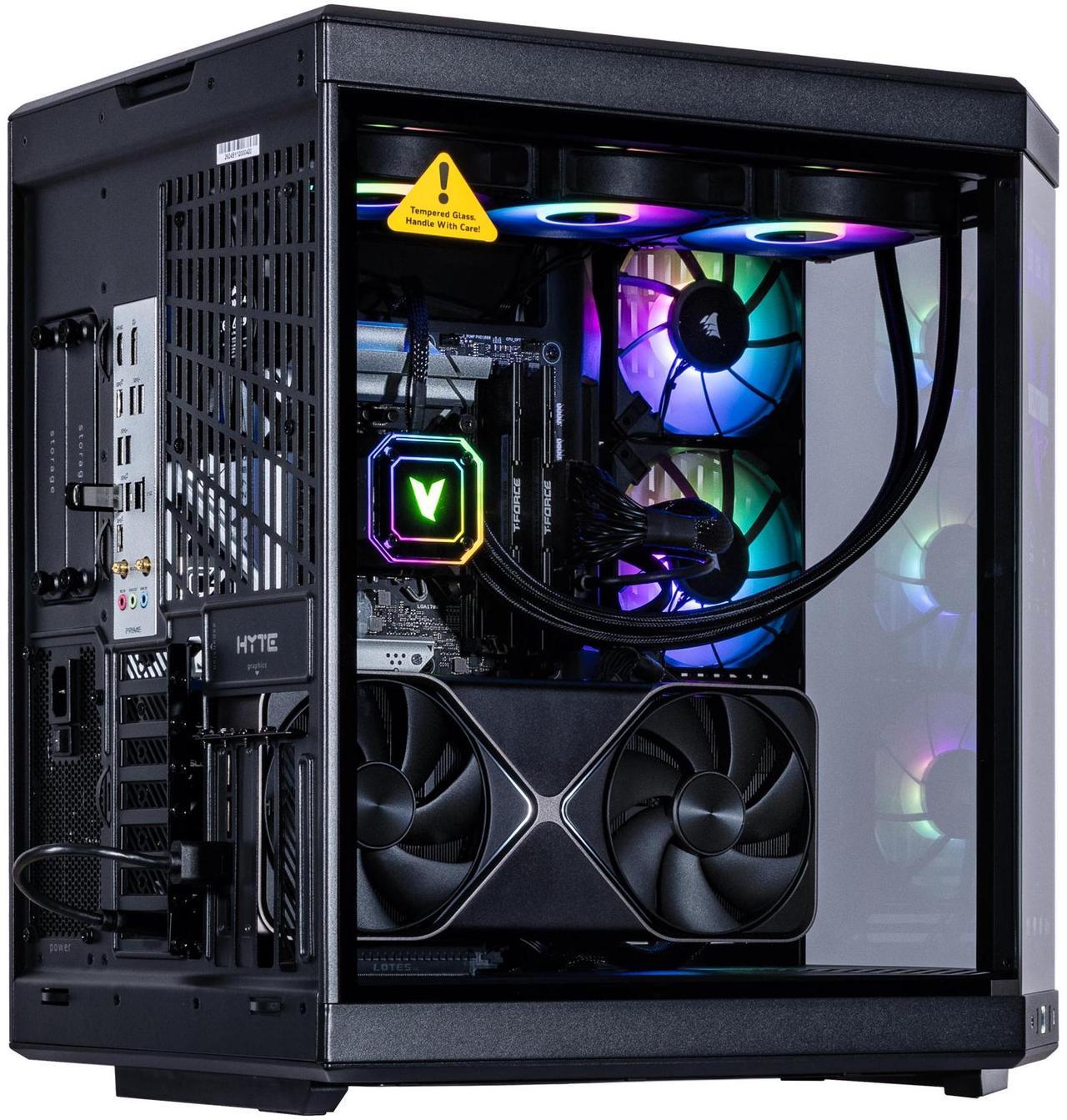 Alt view image 4 of 7 - Velztorm LCD Black Praetix Custom Built Gaming Desktop PC (Intel i9-14900K, GeForce RTX 5090, 64GB DDR5, 2TB PCIe SSD + 6TB HDD, RGB Fans, 360mm AIO, 1000W PSU, WiFi 6E, Bluetooth 5.2, Win 11 Pro)