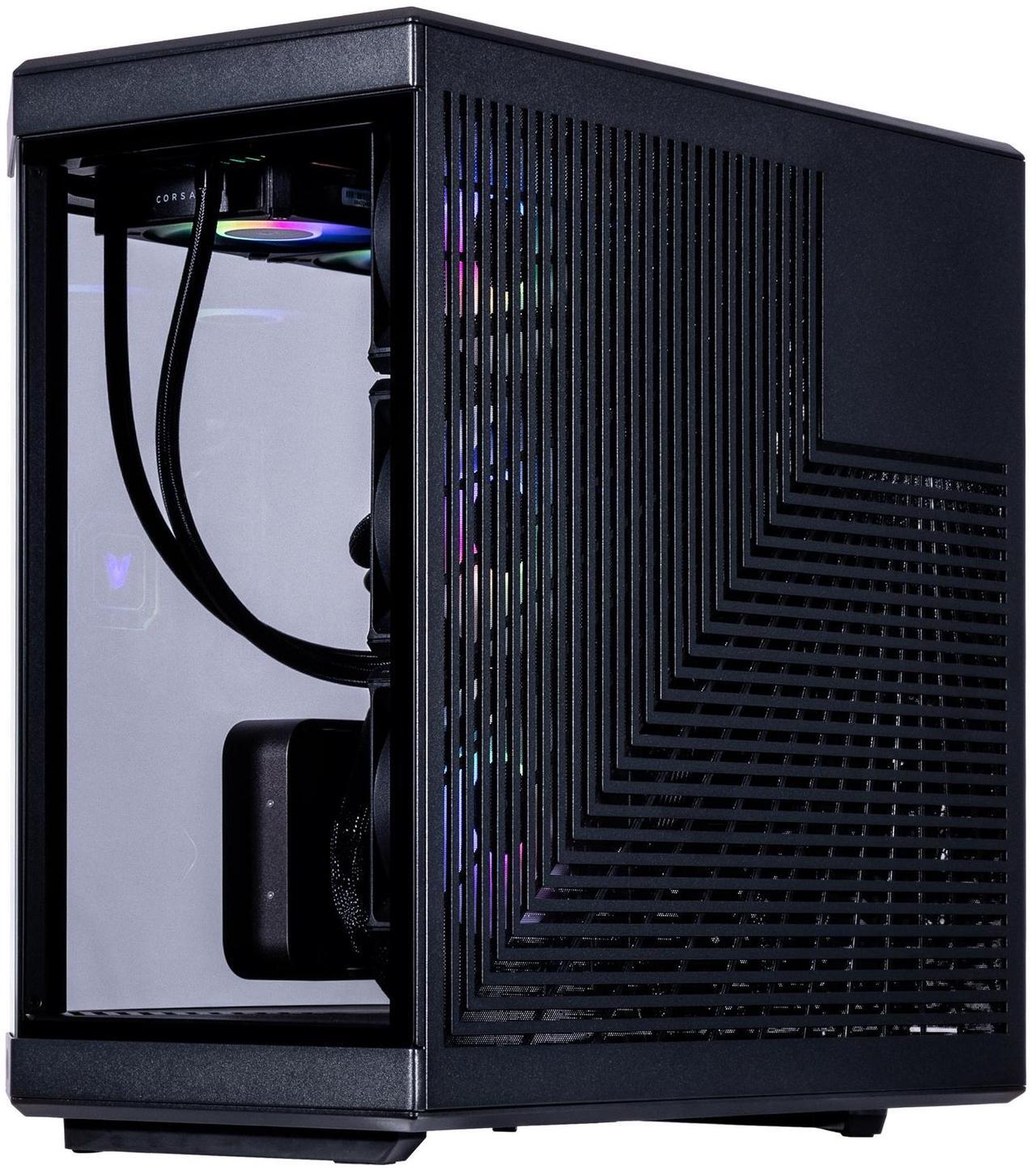 Alt view image 5 of 7 - Velztorm LCD Black Praetix Custom Built Gaming Desktop PC (Intel i9-14900K, GeForce RTX 5090, 64GB DDR5, 2TB PCIe SSD + 6TB HDD, RGB Fans, 360mm AIO, 1000W PSU, WiFi 6E, Bluetooth 5.2, Win 11 Pro)