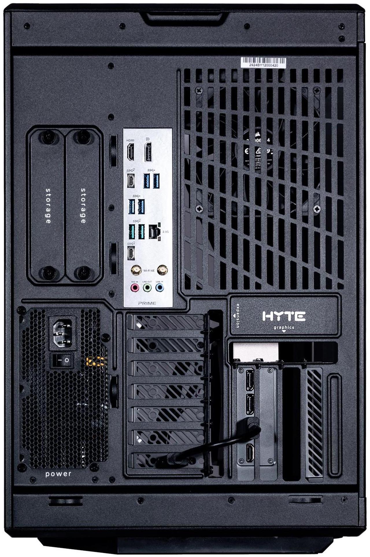 Alt view image 7 of 7 - Velztorm LCD Black Praetix Custom Built Gaming Desktop PC (Intel i9-14900K, GeForce RTX 5090, 64GB DDR5, 2TB PCIe SSD + 6TB HDD, RGB Fans, 360mm AIO, 1000W PSU, WiFi 6E, Bluetooth 5.2, Win 11 Pro)
