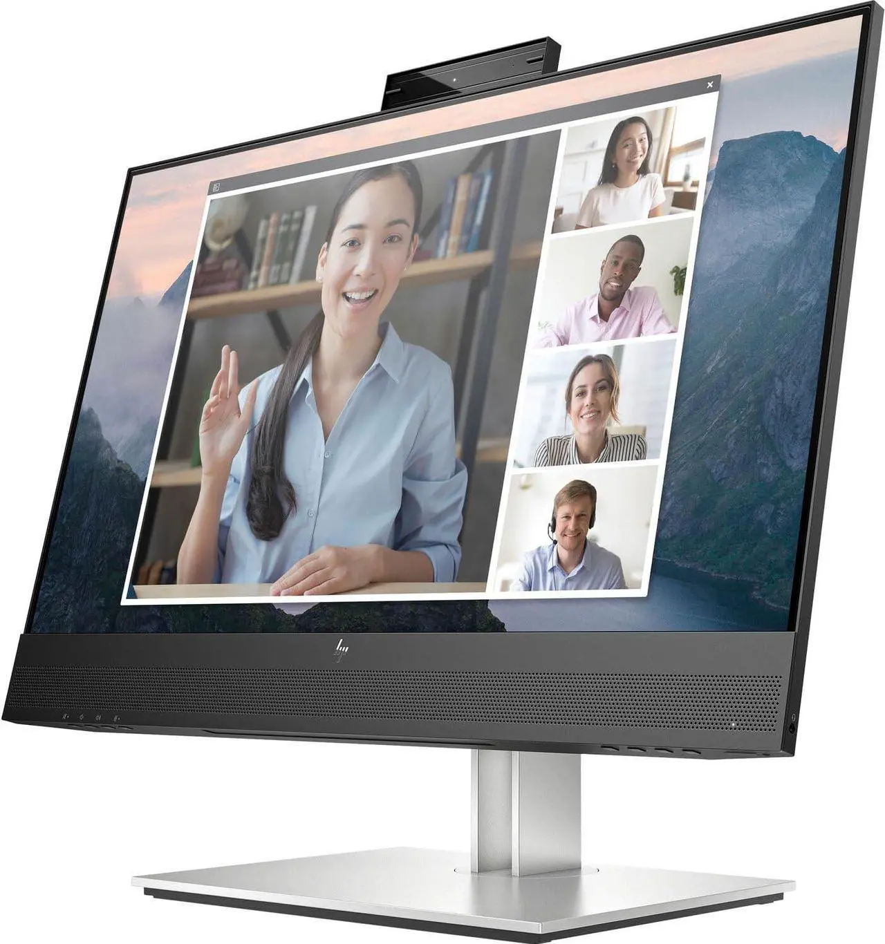 Alt view image 3 of 7 - HP 24" FHD IPS Monitor with 5ms Response Time, Anti Glare, Flicker Free, Built-in Speakers, Displayport, HDMI & Dockztorm USB Port Expander, Black/Silver (2025 Latest Model)