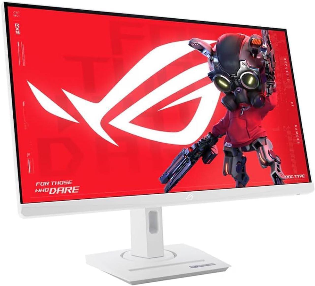 Alt view image 2 of 6 - ASUS ROG Strix 27" QHD IPS Free Sync Monitor with 5ms Response Time, Flicker Free, VESA Mount (100mm), HDMI, DisplayPort & Dockztorm USB Port Expander, White (XG27ACG-W - 2025 Latest Model) 2 Pack