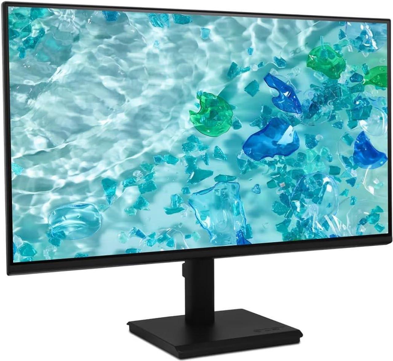 Alt view image 2 of 6 - Acer Vero V247Y G 24" V7 Series FHD Monitor with 4ms Response Time, Anti Glare, VGA, HDMI & Dockztorm USB Port Expander, Black (UM.QV7AA.G02-2025 Latest Model) 2 Pack