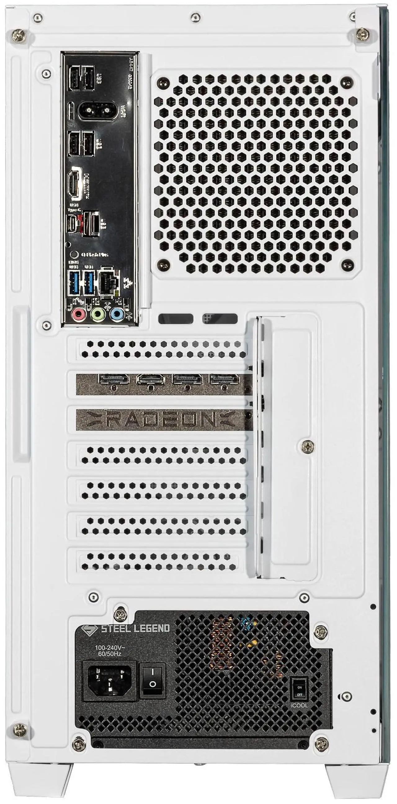 Alt view image 7 of 7 - Velztorm White Pilum CTO Gaming Desktop PC Liquid-Cooled (AMD Ryzen 7 5700X 8-Core, GeForce RTX 3070 8GB, 32GB DDR4, 1TB PCIe SSD + 2TB HDD (3.5), RGB Fans, 750W PSU, AC WiFi, BT 5.0, Win11Home)