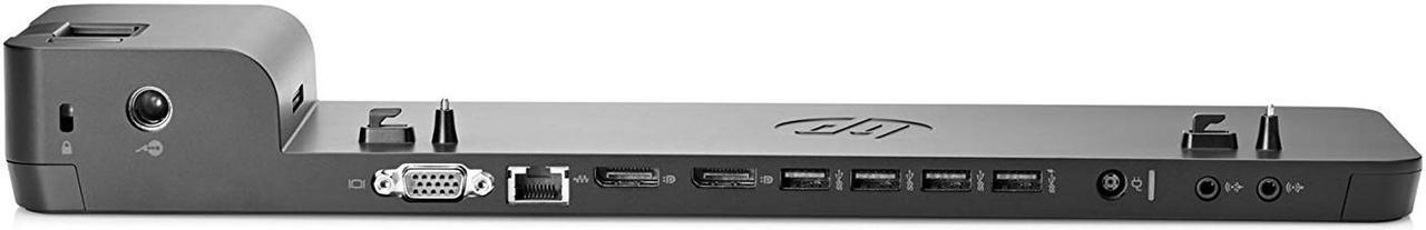 Alt view image 2 of 7 - HP 2013 D9Y32AA UltraSlim Docking Station with 65W Adapter D9Y32AA#ABA