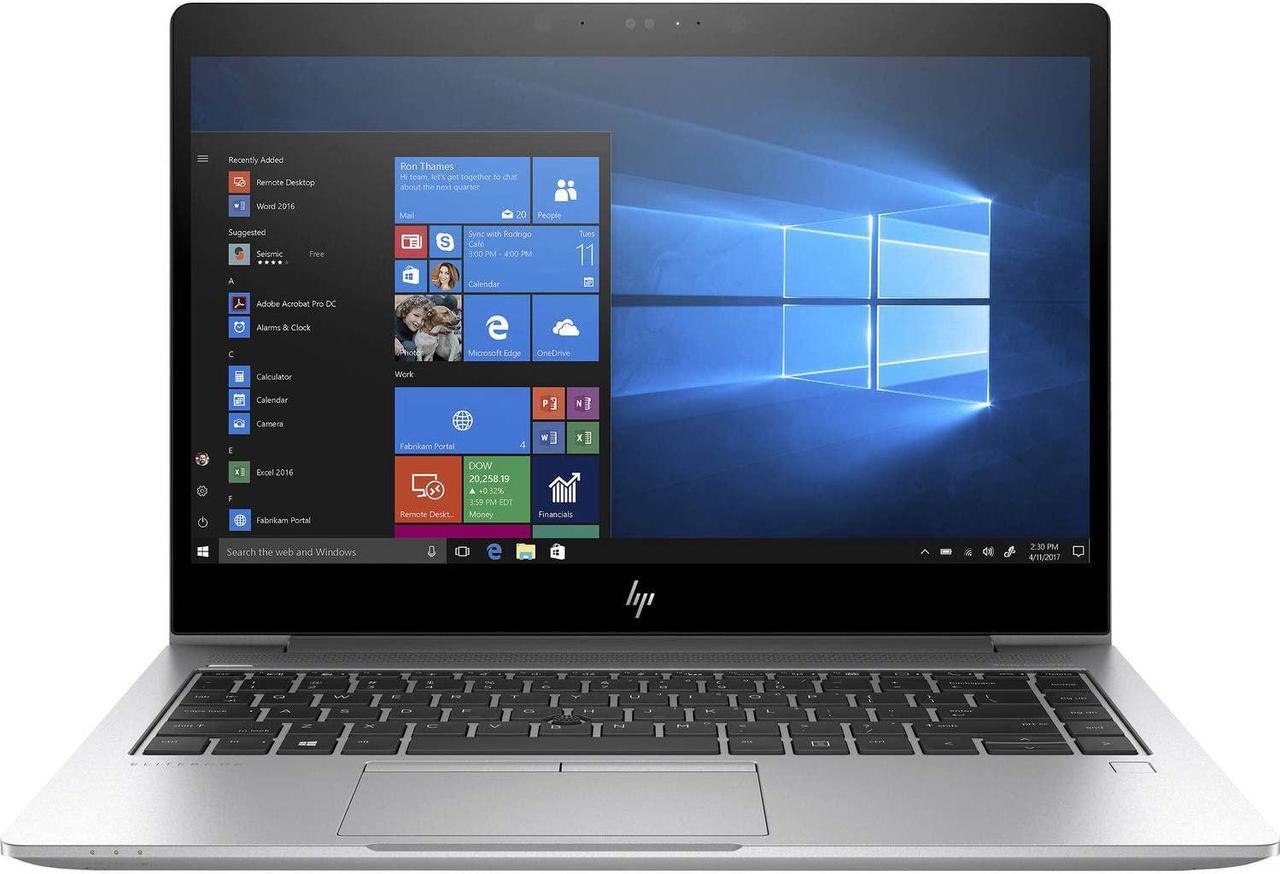 Main image of HP EliteBook 840 G5 Premium School and Business Laptop (Intel 8th Gen i7-8550U Quad-Core, 8GB RAM, 256GB PCIe SSD, 14" FHD 1920x1080 Sure View Display, Thunderbolt3, Fingerprint, Win 10 Pro)