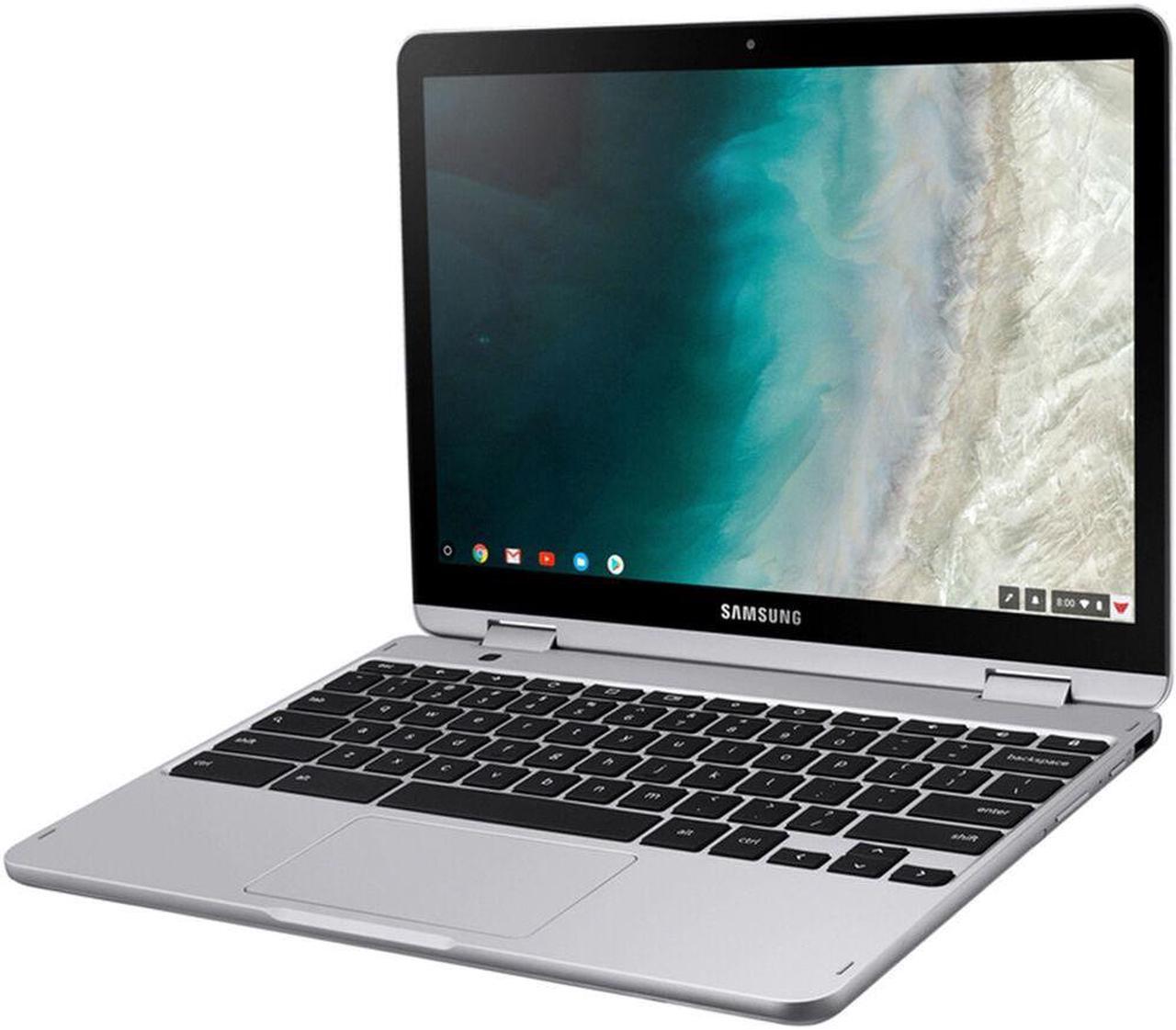 Alt view image 4 of 7 - SAMSUNG Chromebook Plus V2 Light Titan 2-in-1 Laptop (Celeron 3965Y, 4GB RAM, 64GB eMMC SSD, Intel HD 615, 12.2" Touch Full HD (1920x1080), Webcam, Chrome OS) with Dock and Wireless Mouse